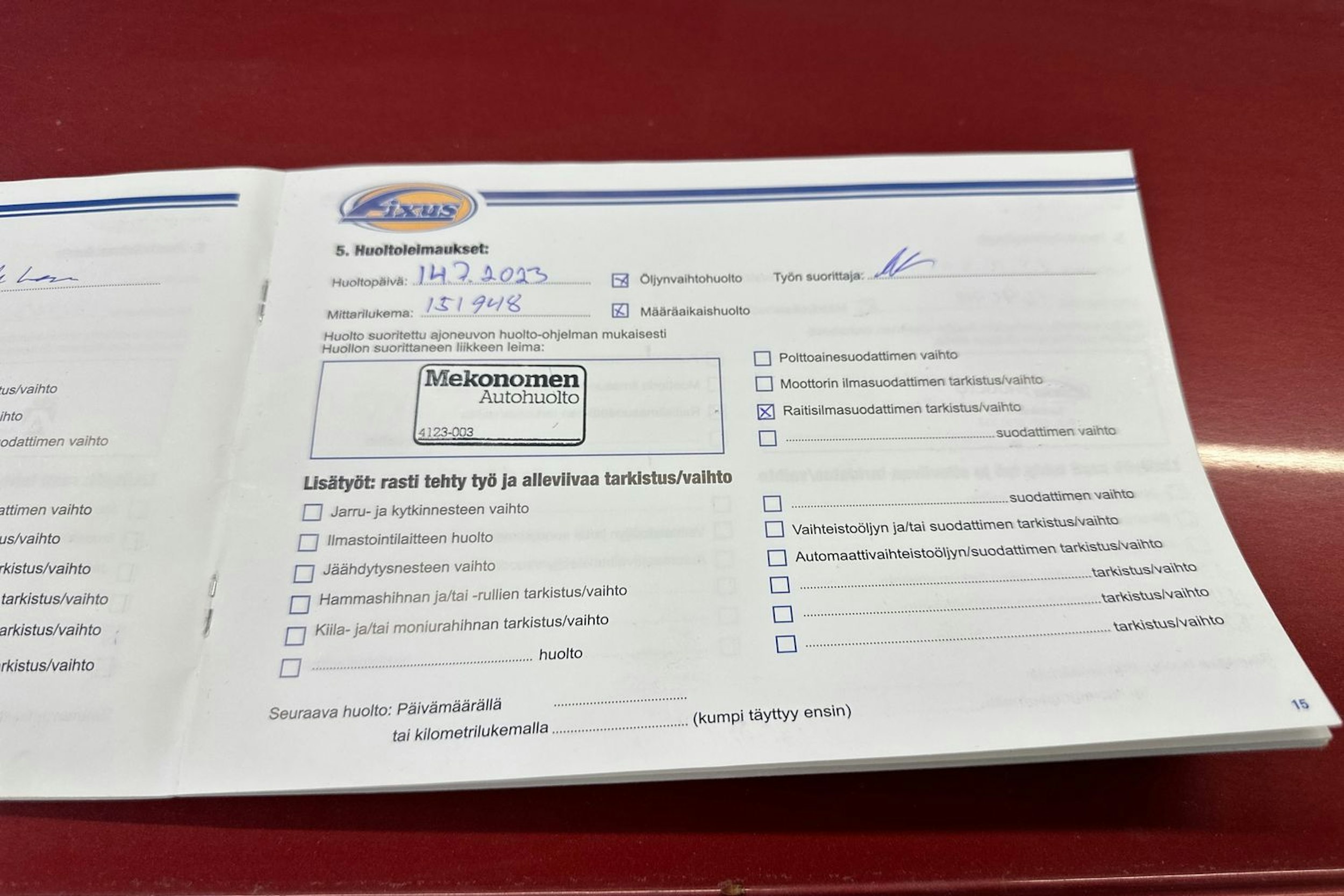 Punainen Volkswagen GOLF 2008 kuva 29.