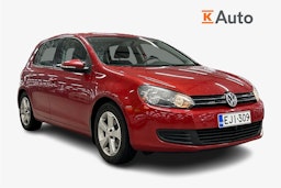 punainen Volkswagen Golf 2009 kuva 1.