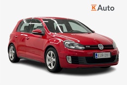 punainen Volkswagen Golf 2009 kuva 1.