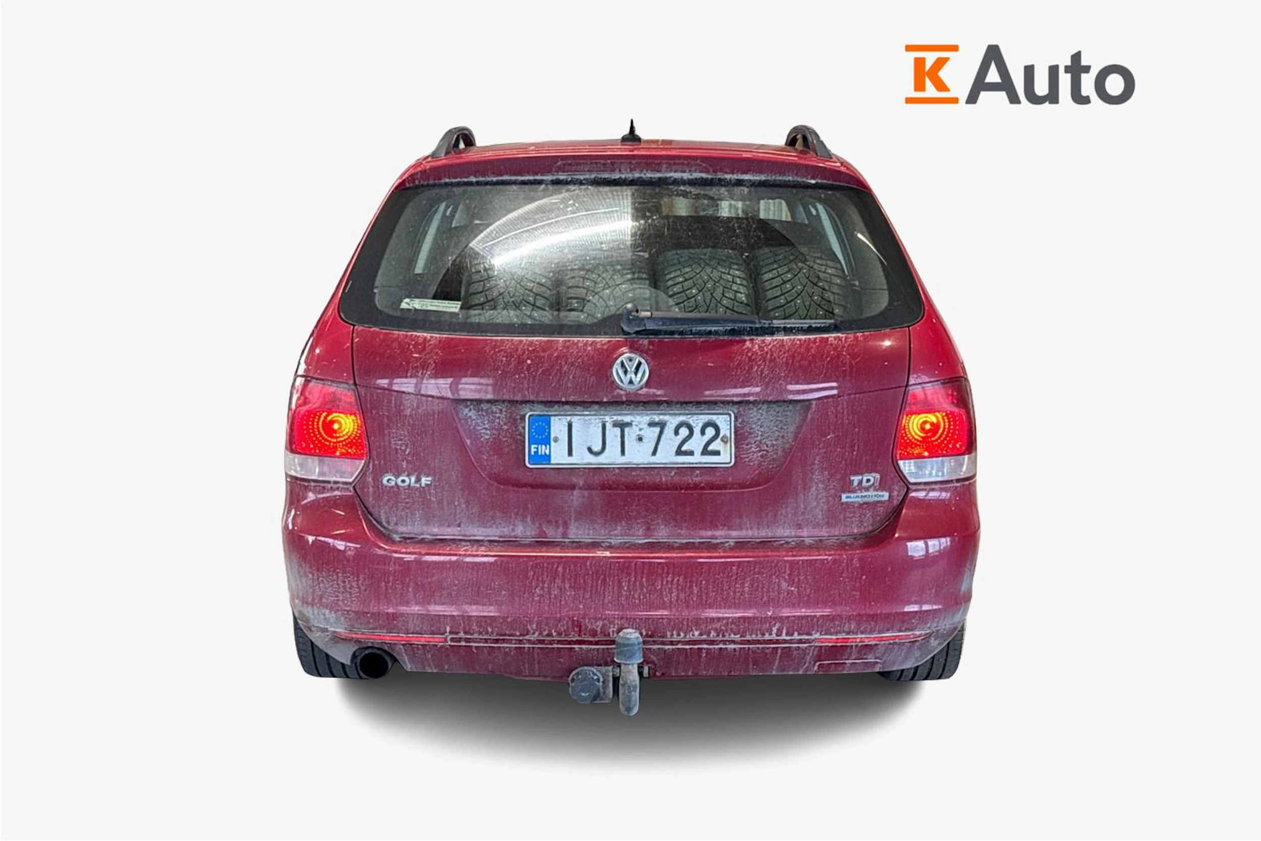 punainen Volkswagen Golf 2010 kuva 3.