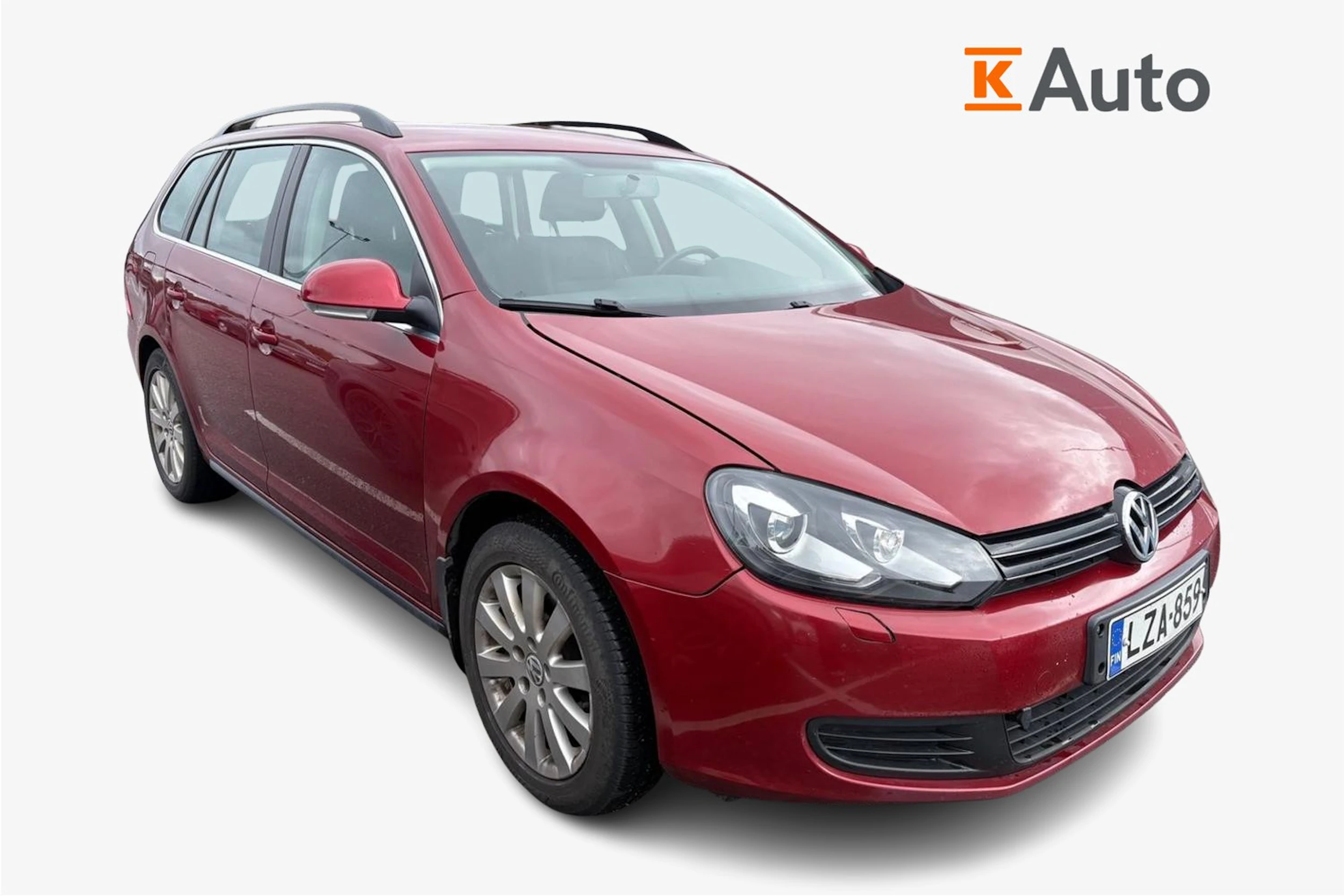 punainen Volkswagen Golf 2010 kuva 1.