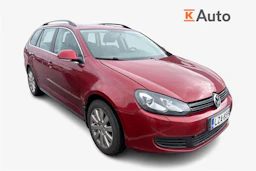 punainen Volkswagen Golf 2010 kuva 1.
