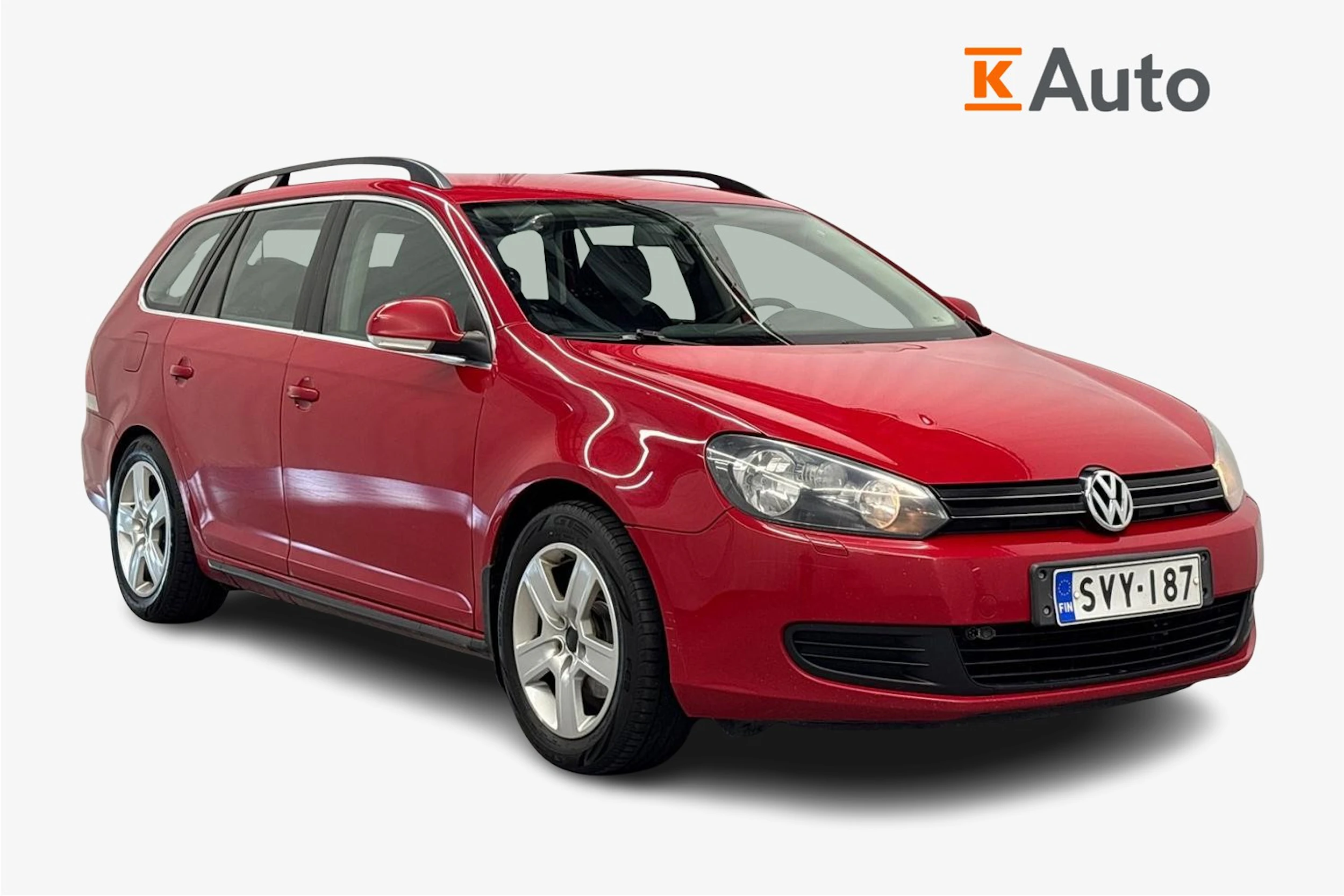 punainen Volkswagen Golf 2010 kuva 1.