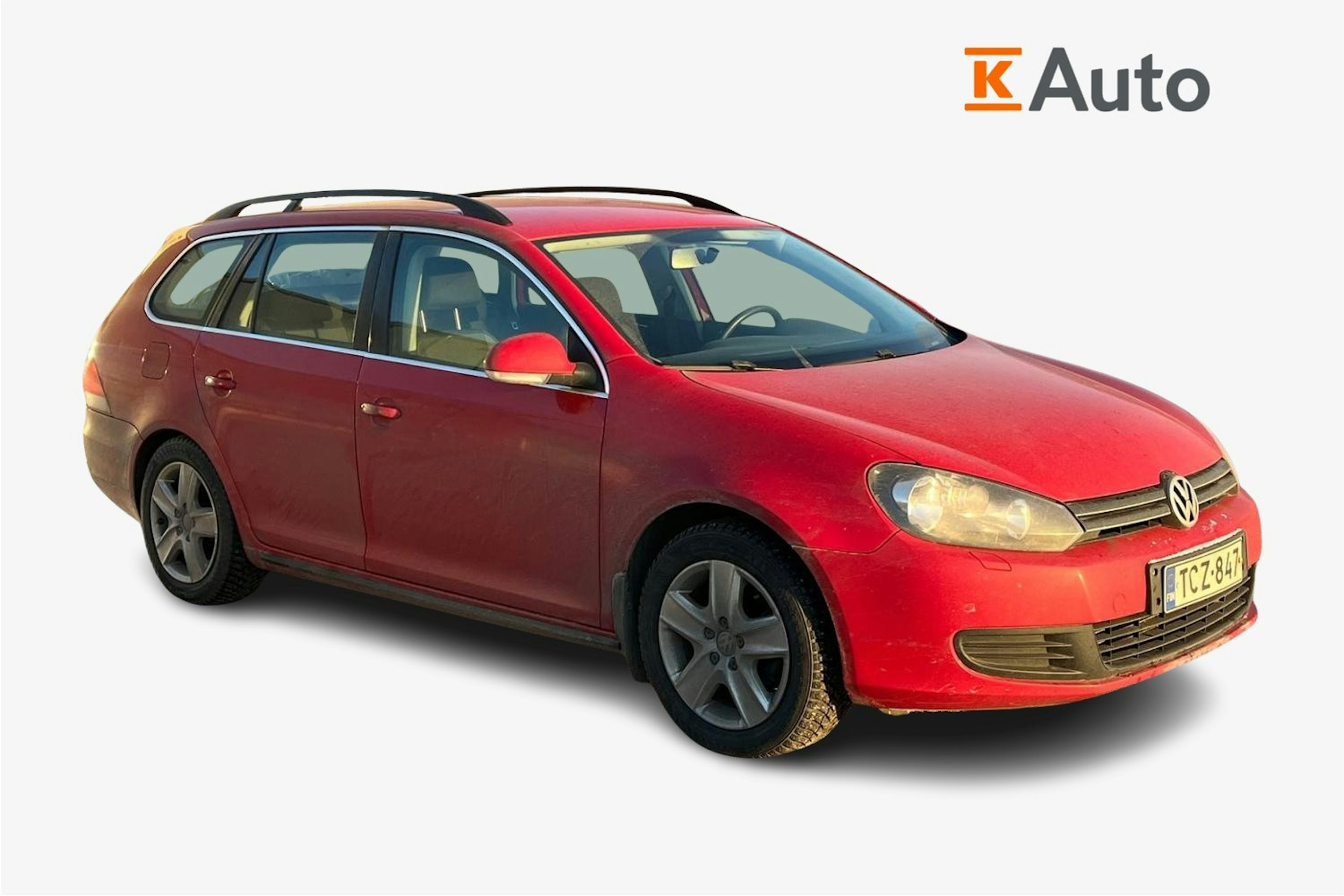 punainen Volkswagen Golf 2011 kuva 1.