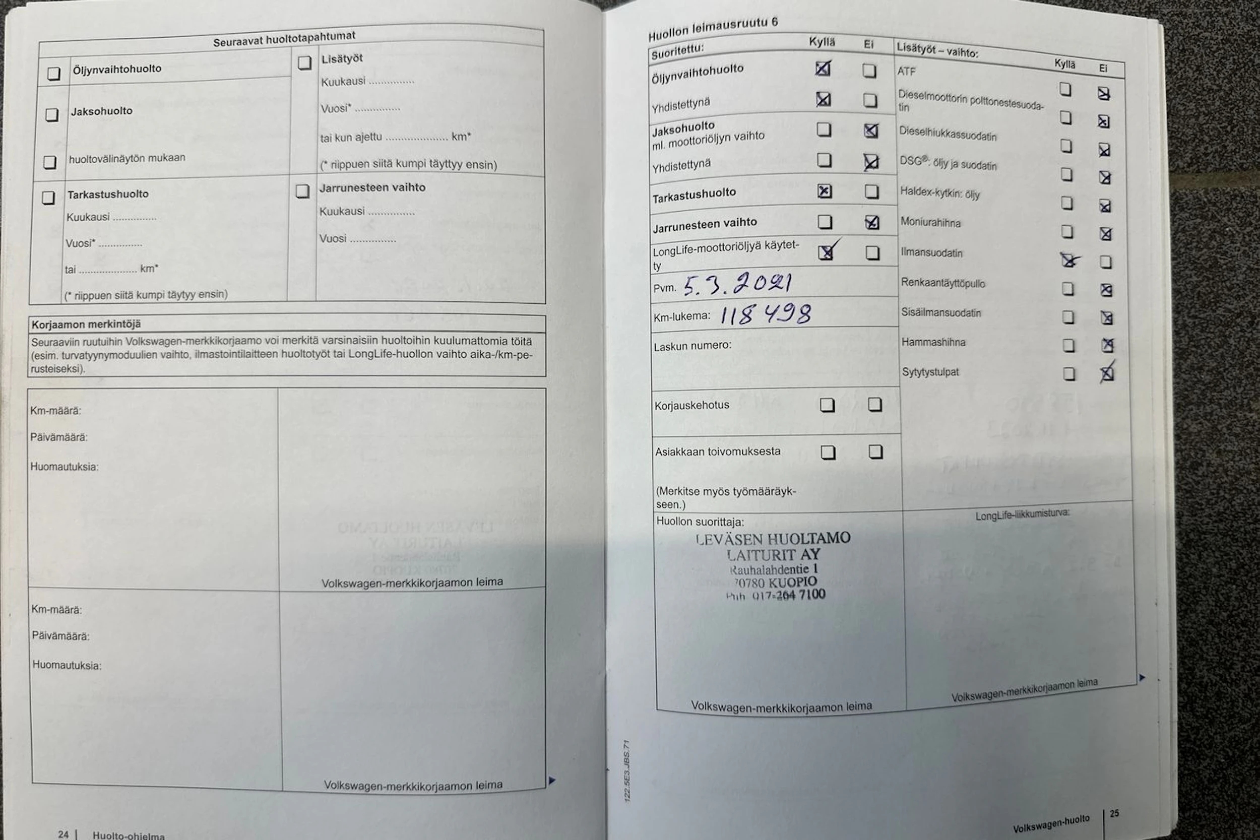 Sininen Volkswagen GOLF 2012 kuva 29.