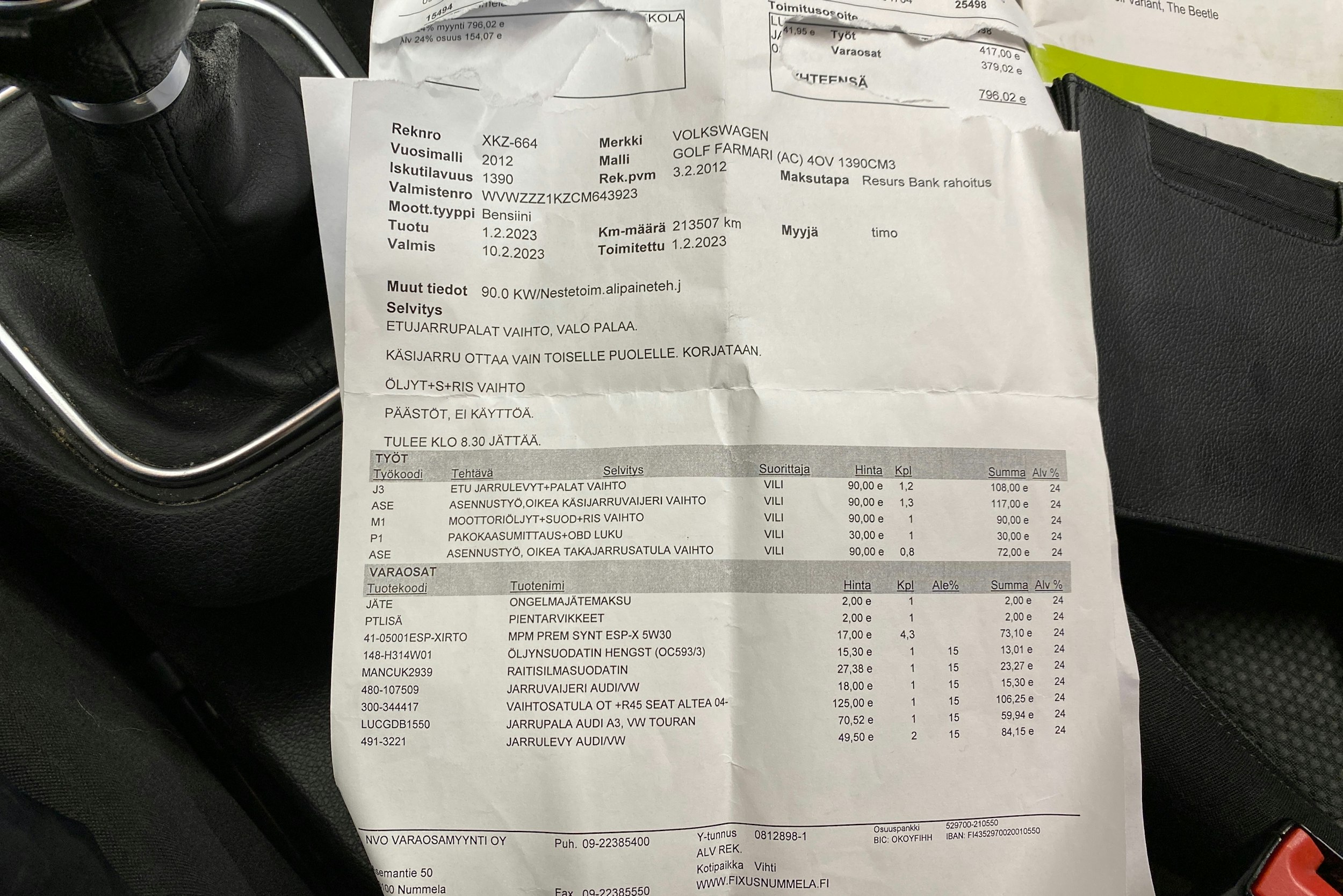 Ruskea (beige) Volkswagen GOLF 2012 kuva 23.