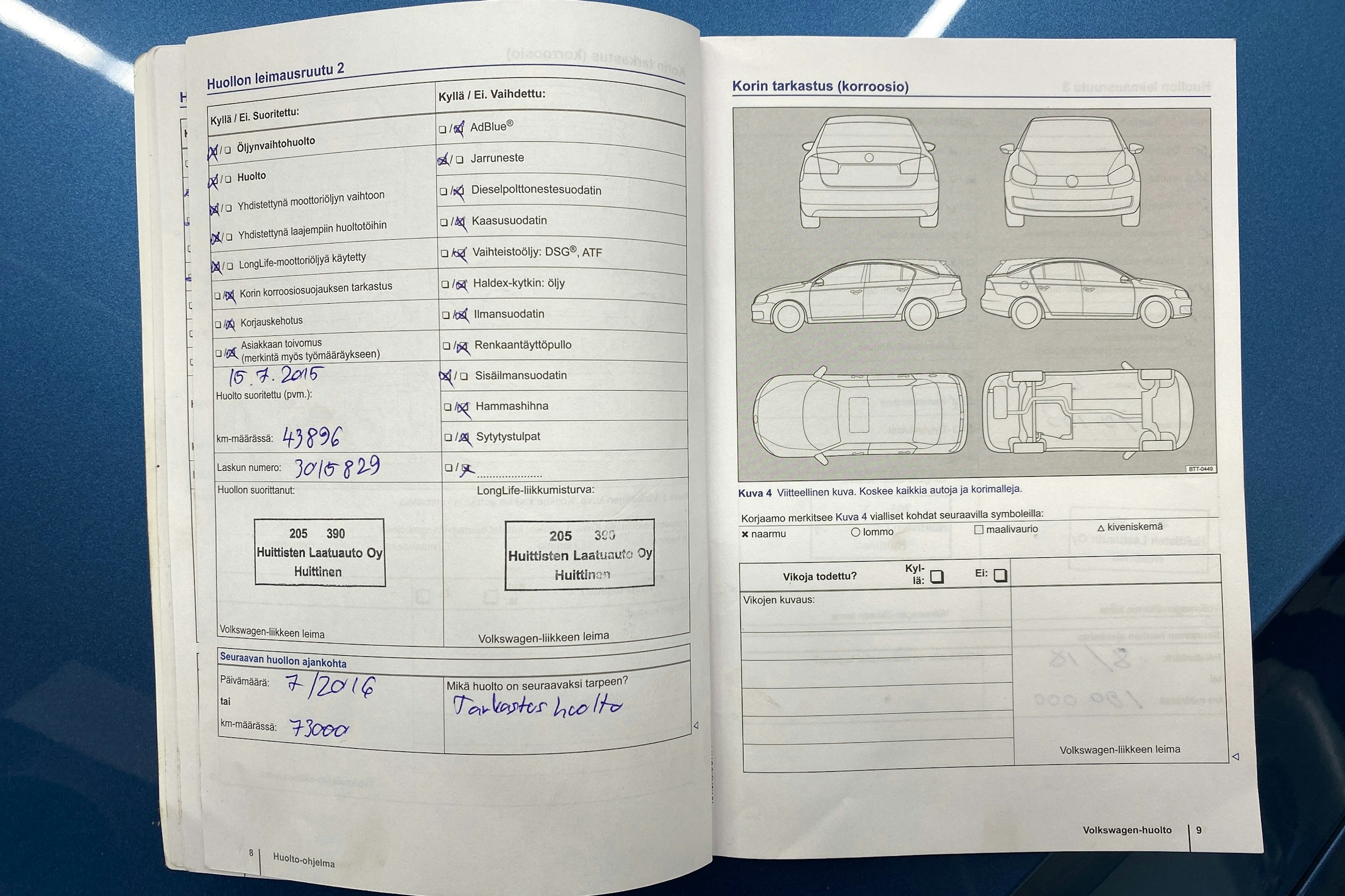 sininen Volkswagen Golf 2013 kuva 24.