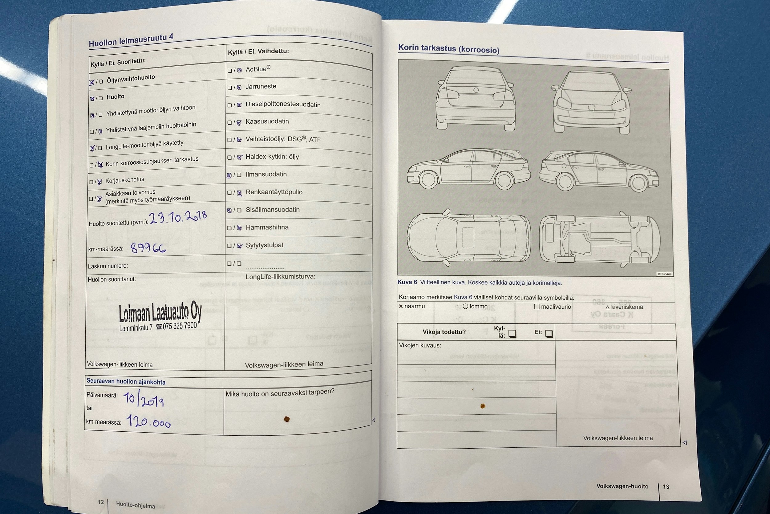 sininen Volkswagen Golf 2013 kuva 26.