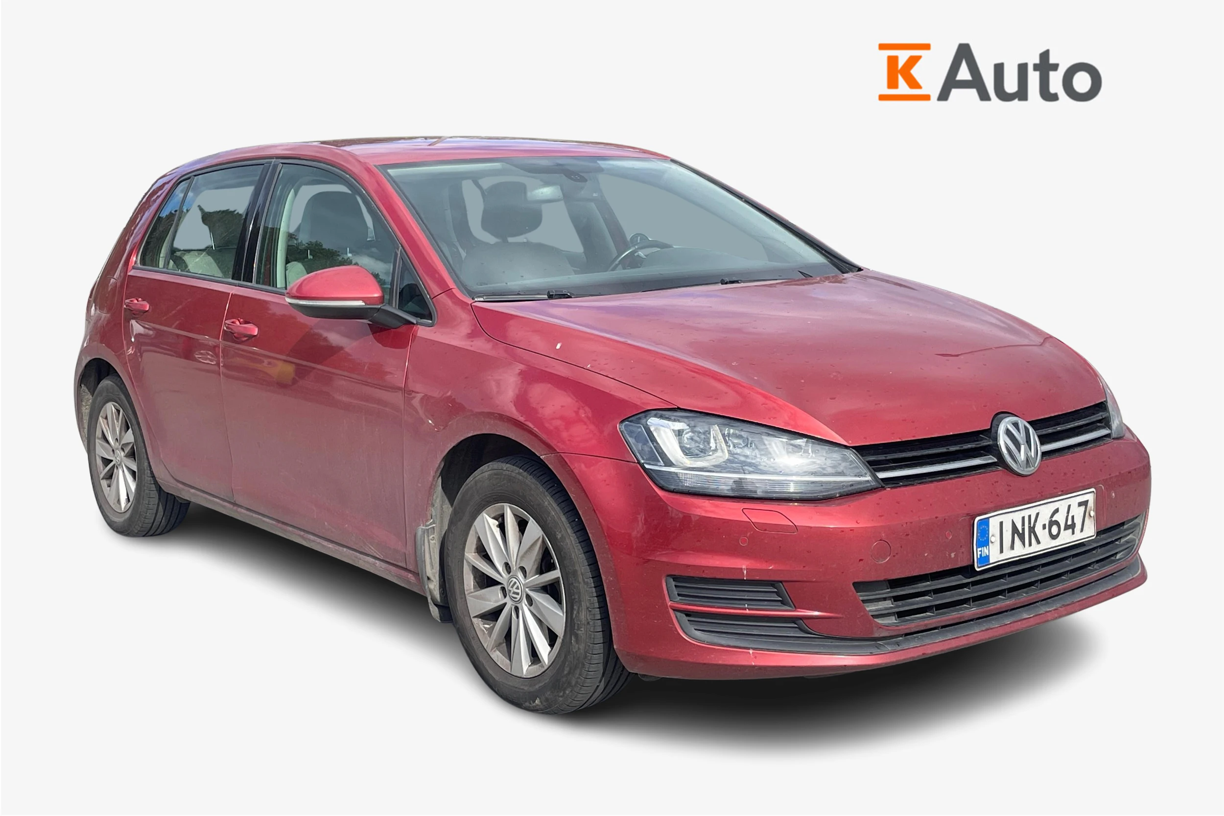 punainen Volkswagen Golf 2014 kuva 1.