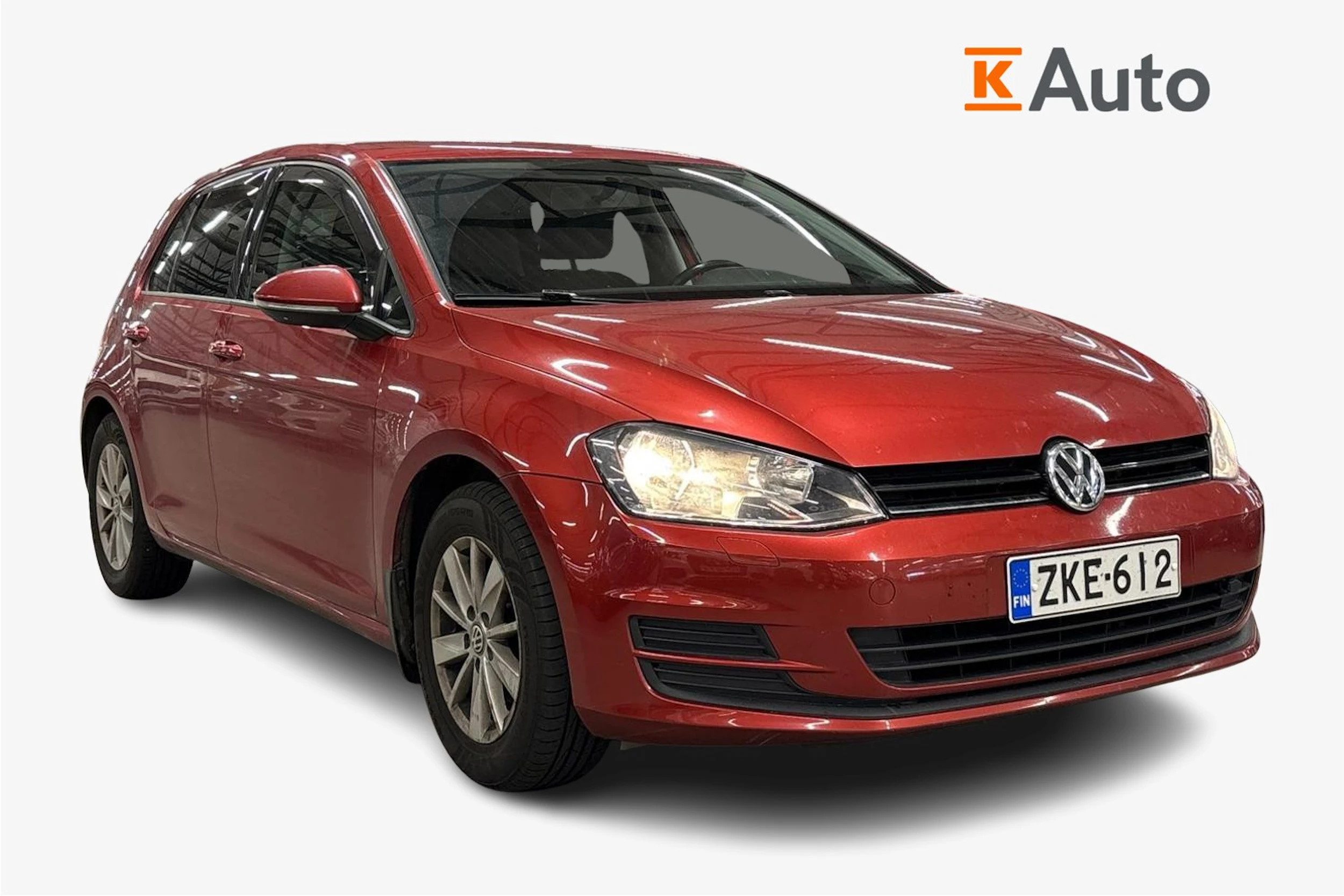 punainen Volkswagen Golf 2014 kuva 1.