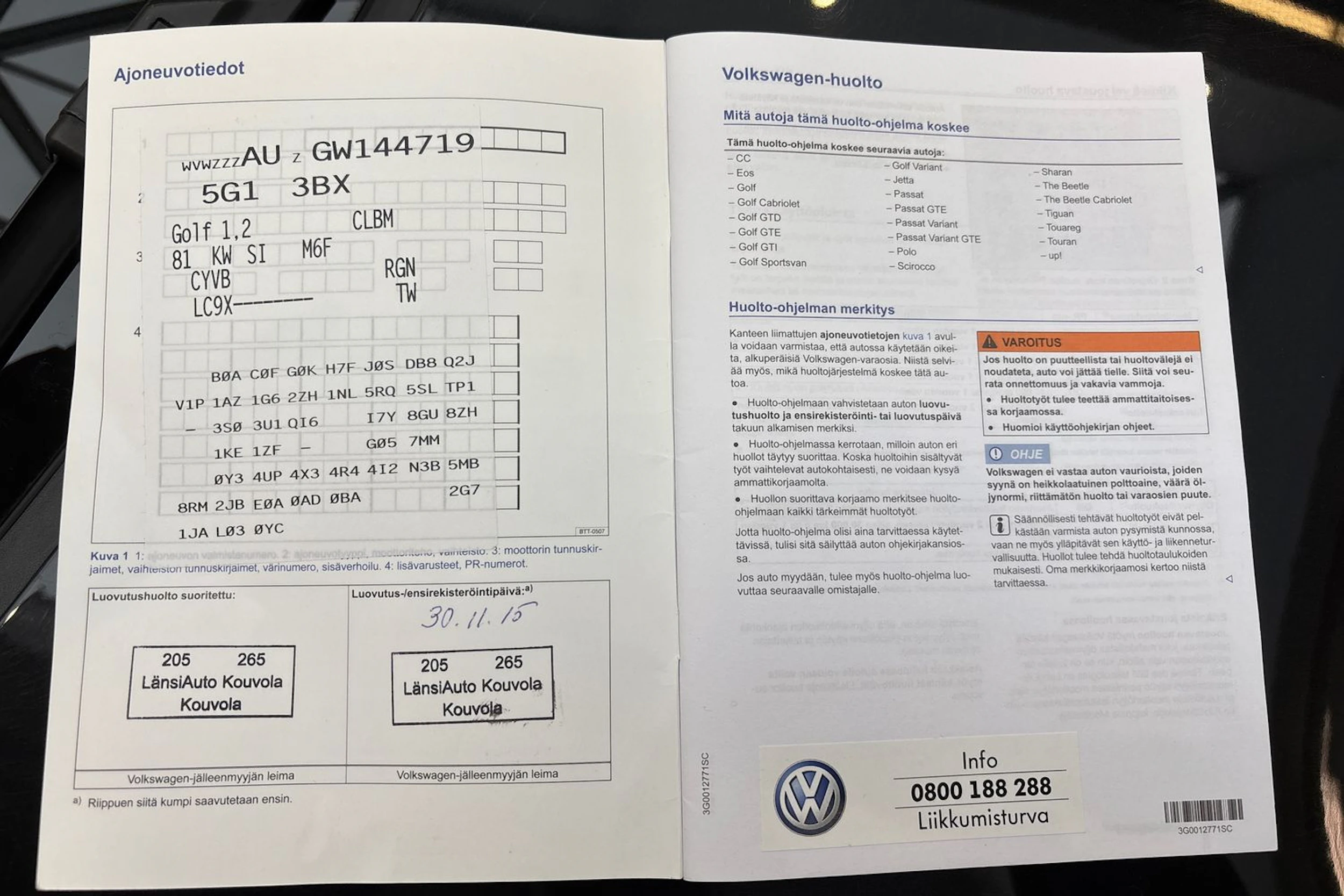 Musta Volkswagen GOLF 2016 kuva 23.