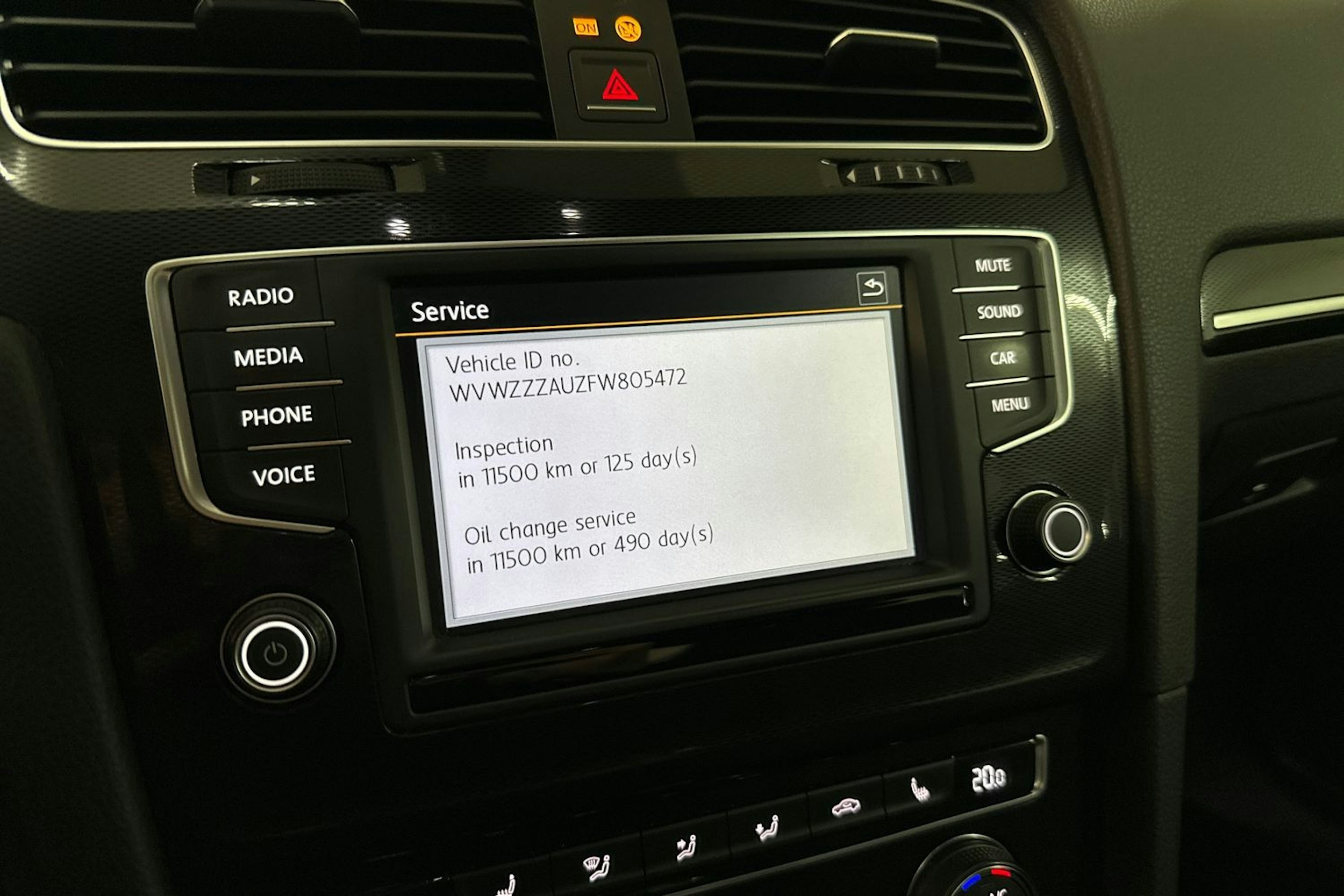 Hopea Volkswagen GOLF 2015 kuva 19.