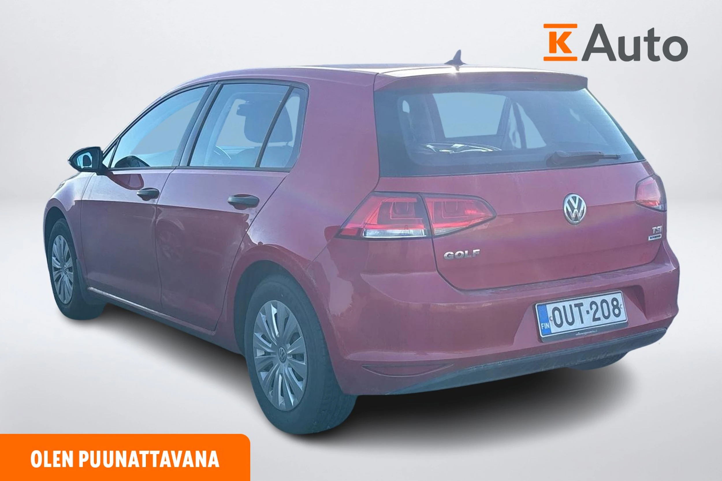 punainen Volkswagen Golf 2016 kuva 2.