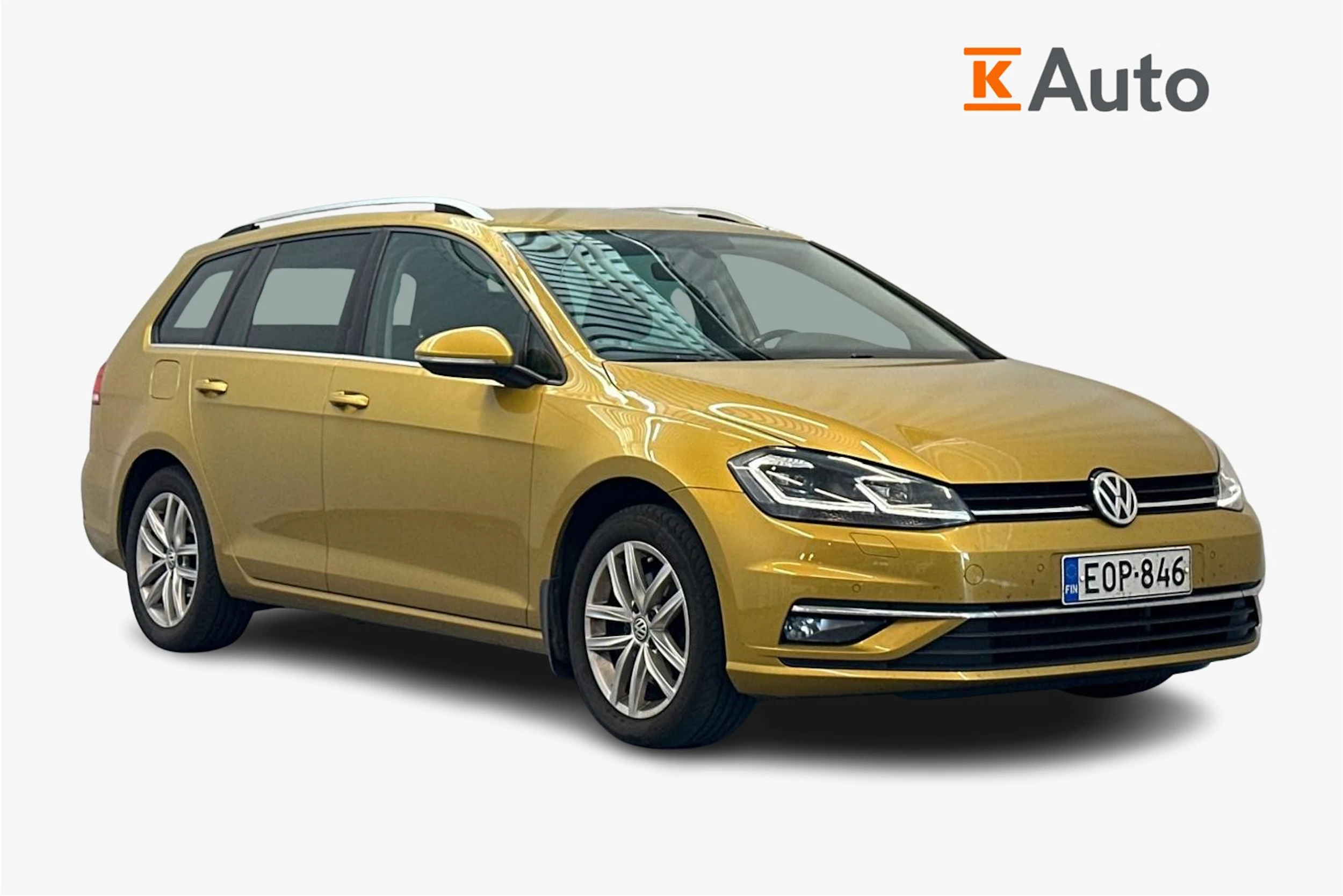 Keltainen Volkswagen GOLF 2018 kuva 1.