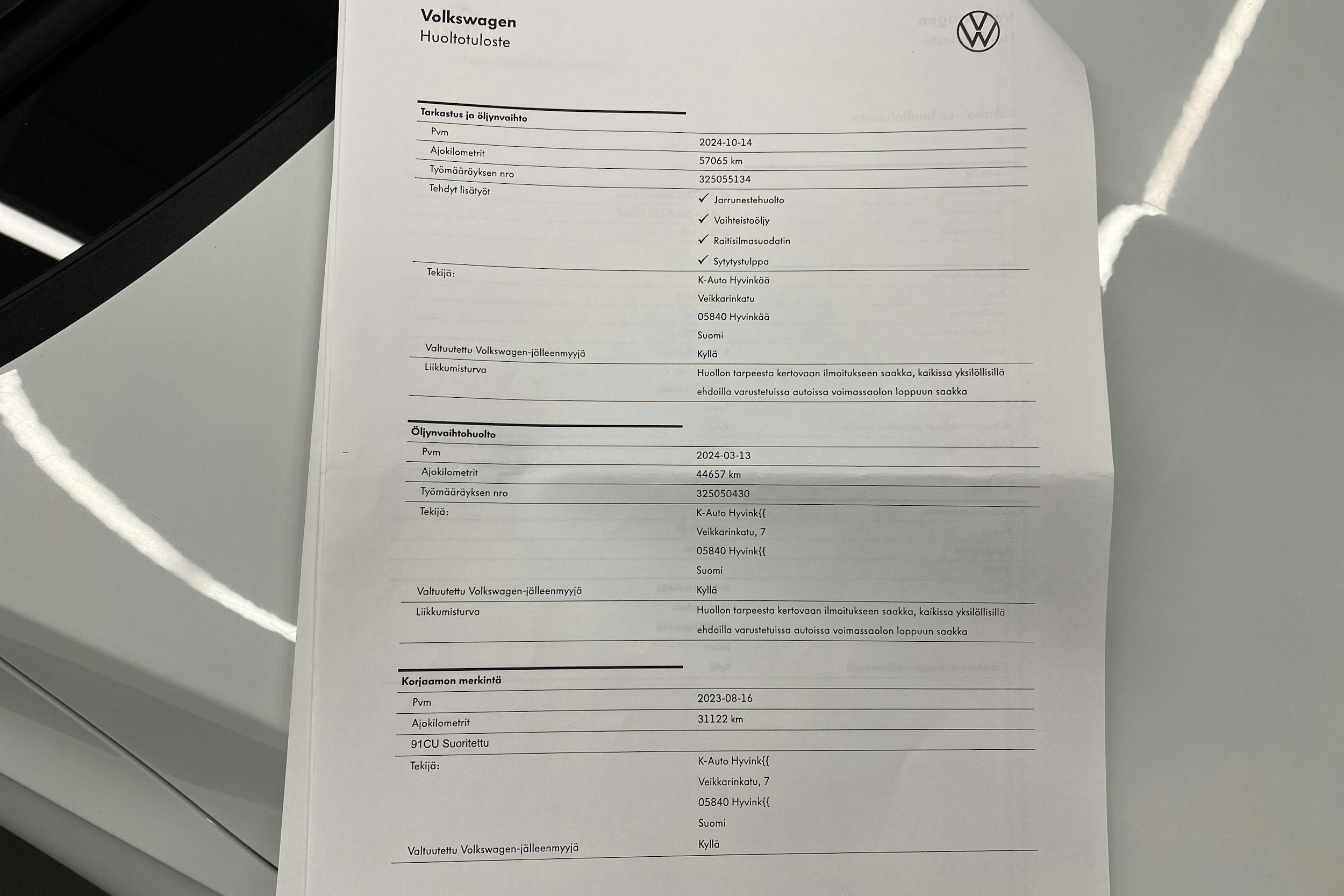 valkoinen Volkswagen Golf 2020 kuva 36.