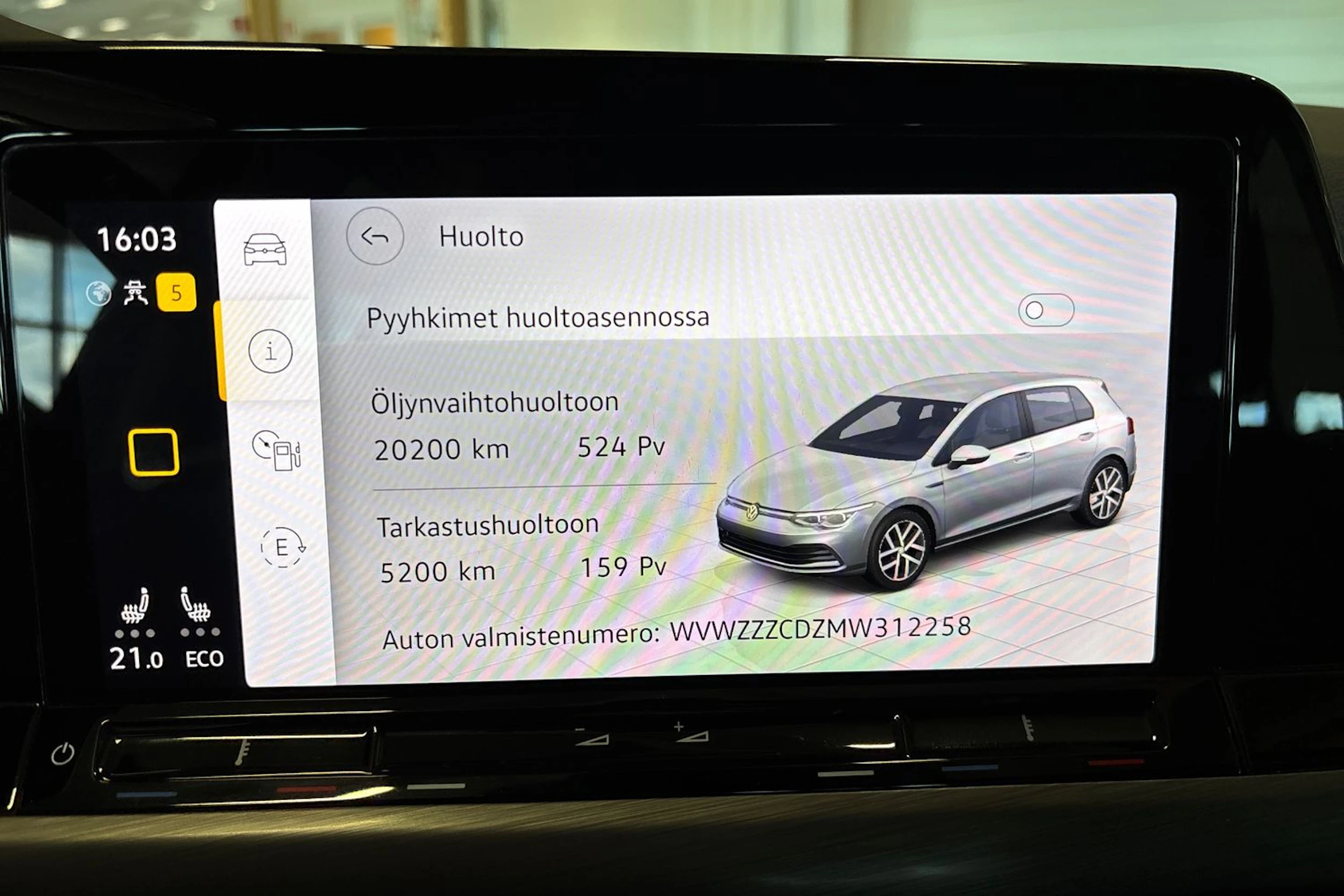 Harmaa Volkswagen GOLF 2020 kuva 16.