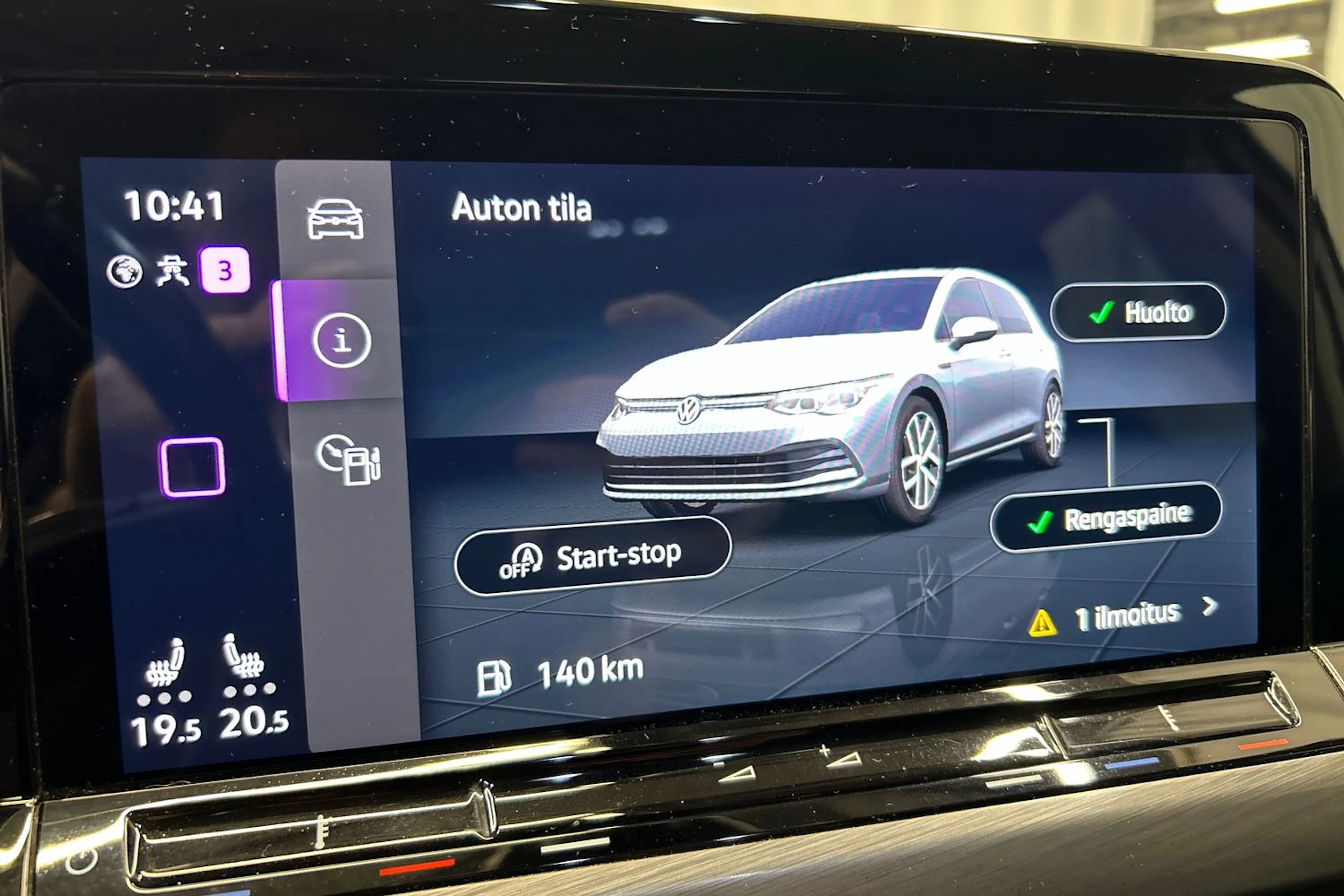 hopea Volkswagen Golf 2020 kuva 19.