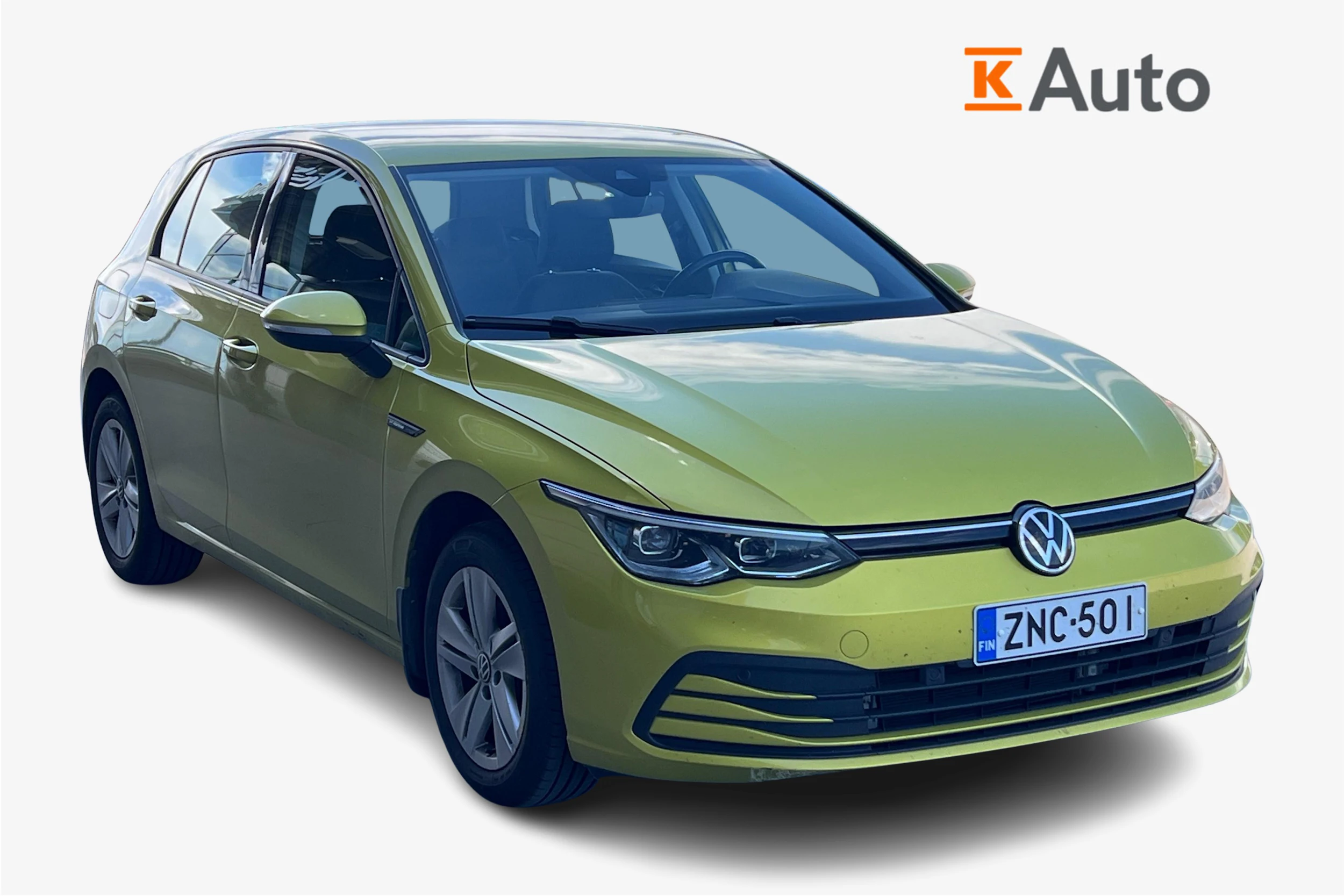 keltainen Volkswagen Golf 2020 kuva 1.
