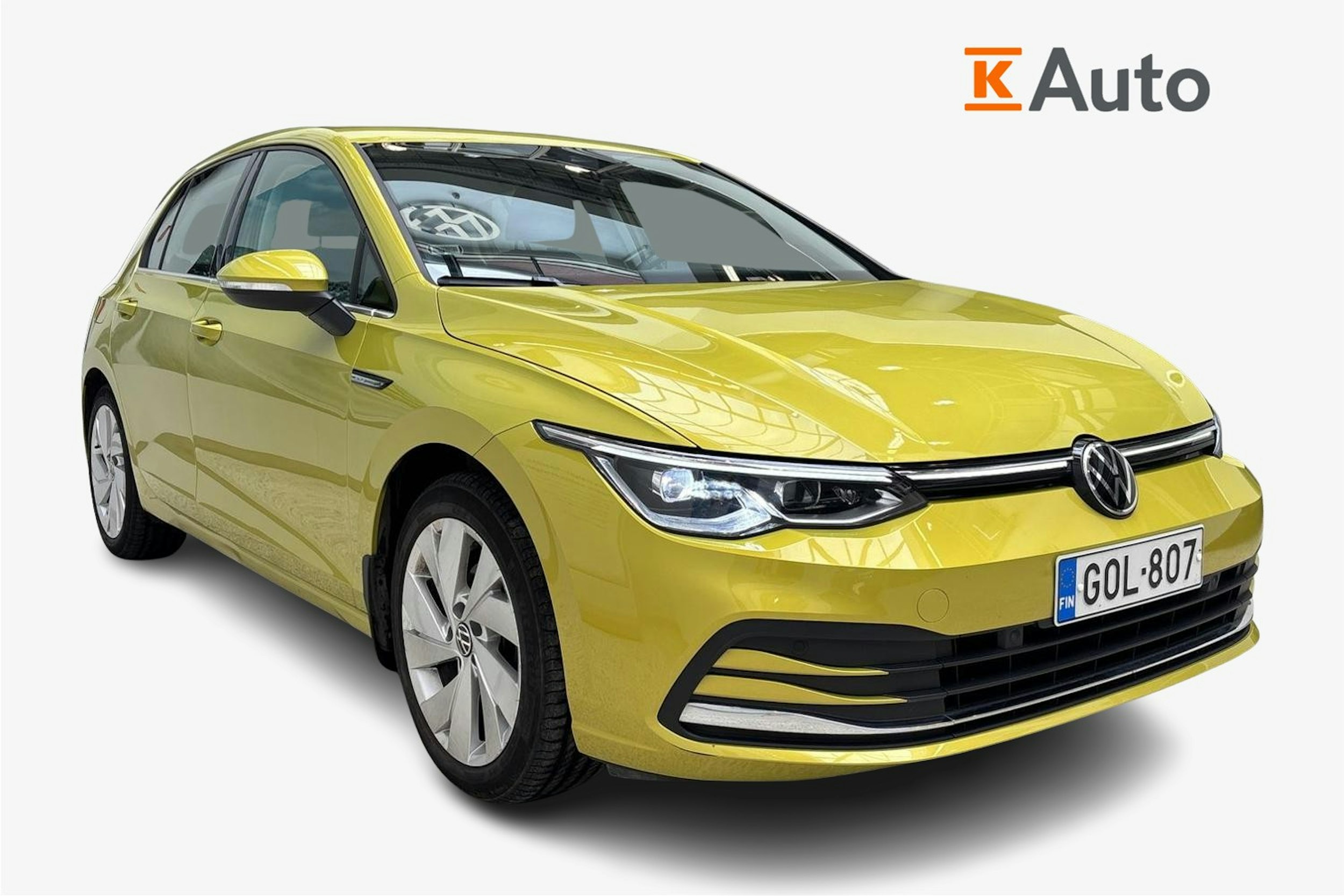 keltainen Volkswagen Golf 2021 kuva 1.