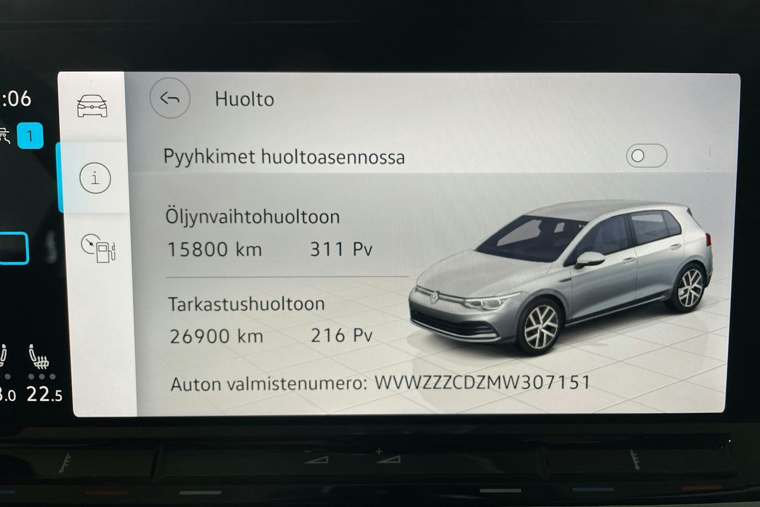 Harmaa Volkswagen GOLF 2021 kuva 24.
