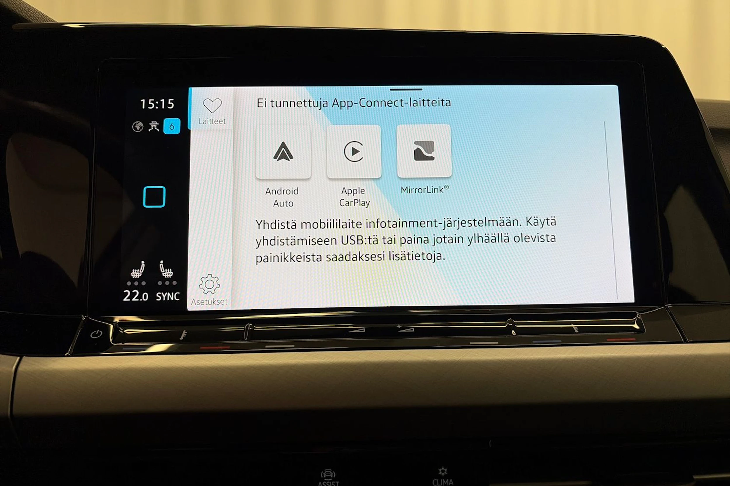 Valkoinen Volkswagen GOLF 2022 kuva 17.