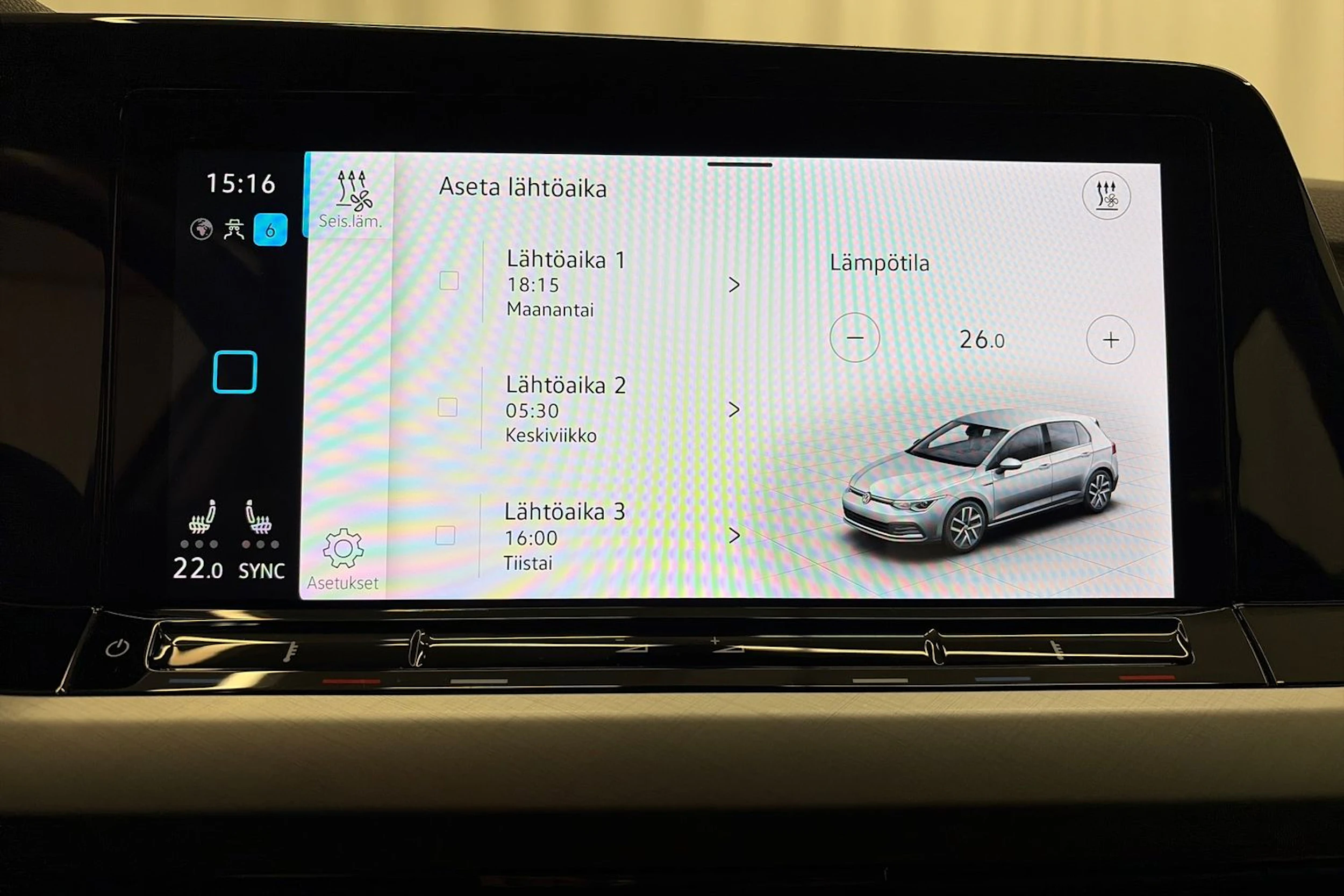 Valkoinen Volkswagen GOLF 2022 kuva 21.