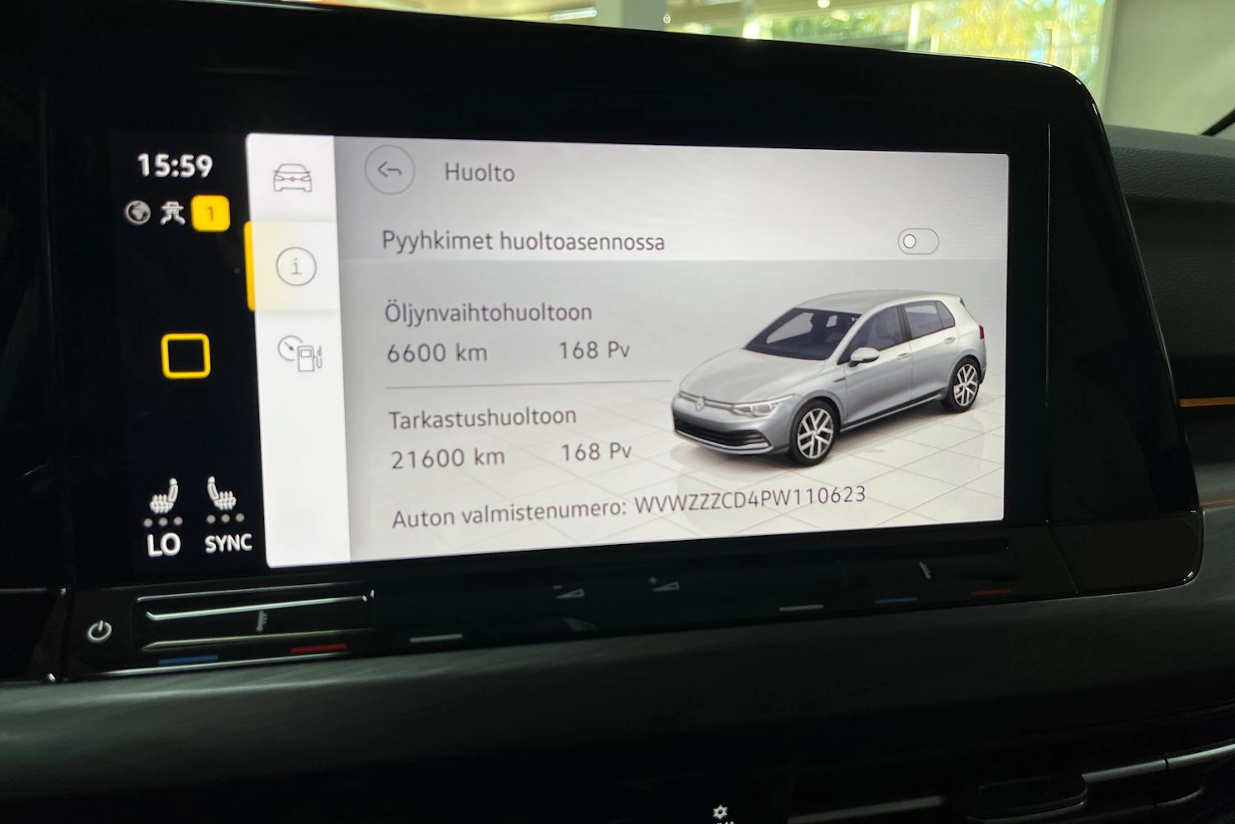 Sininen Volkswagen GOLF 2023 kuva 19.