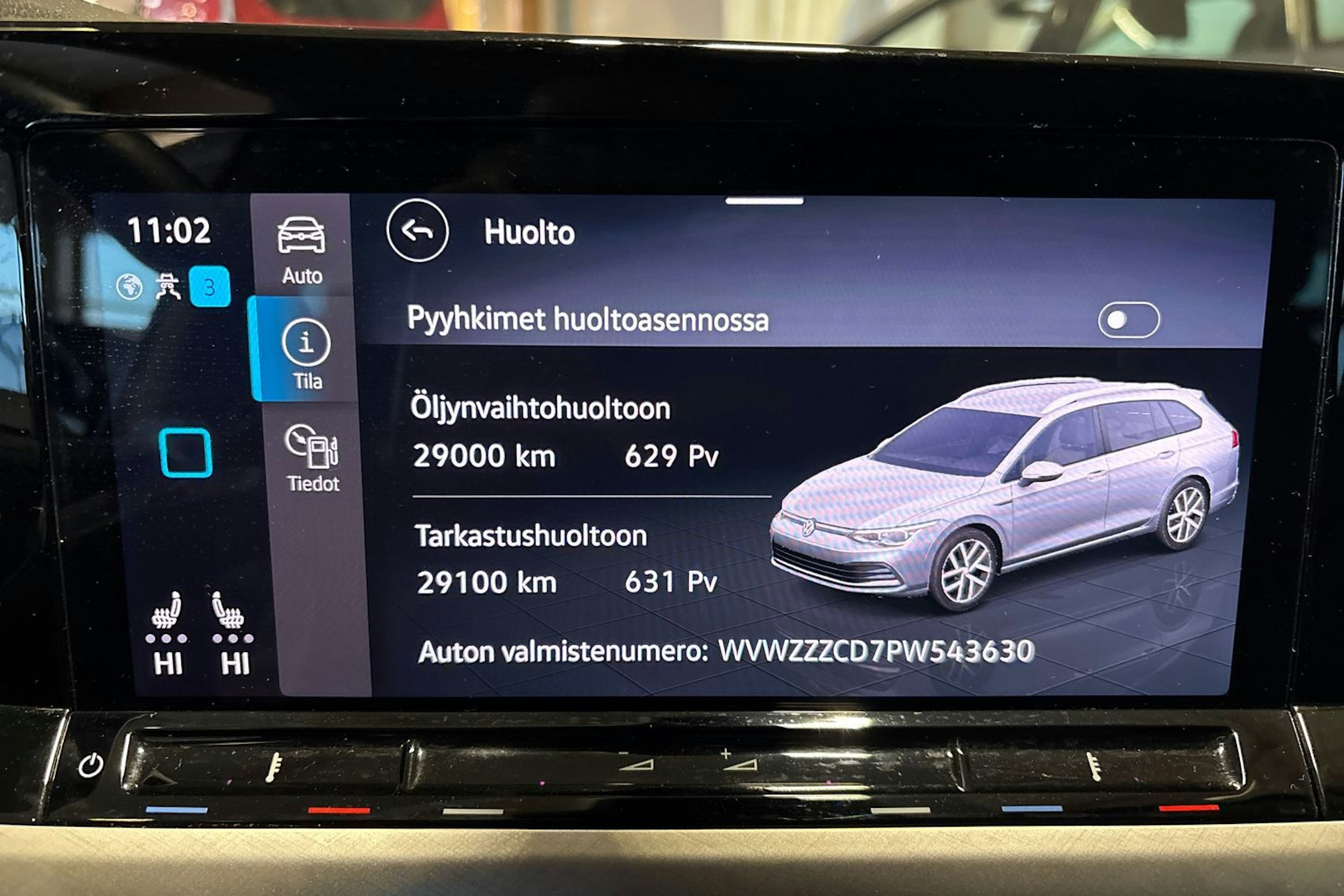 Harmaa Volkswagen GOLF 2023 kuva 15.