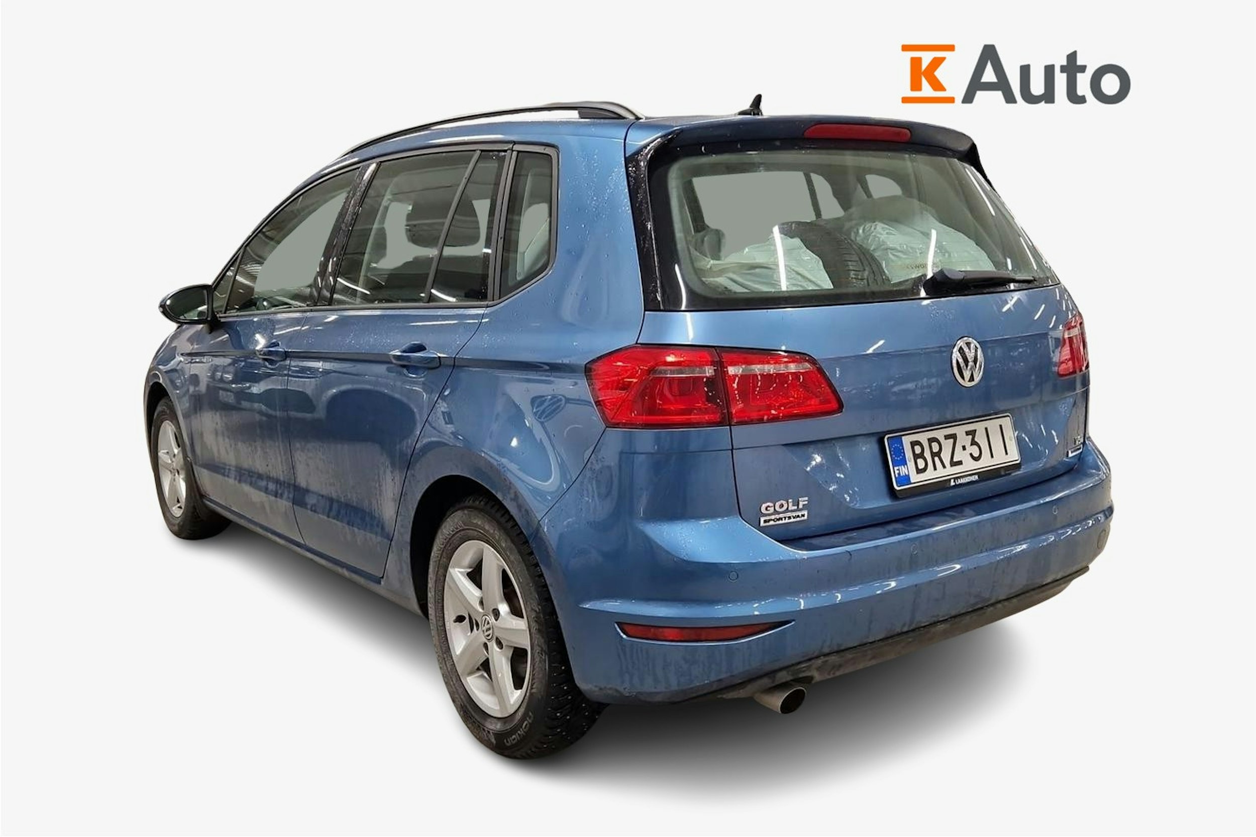 sininen Volkswagen Golf Sportsvan 2014 kuva 2.