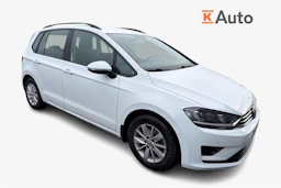 valkoinen Volkswagen Golf Sportsvan 2014 kuva 1.