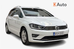 valkoinen Volkswagen Golf Sportsvan 2015 kuva 1.