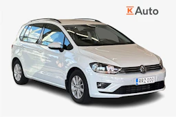valkoinen Volkswagen Golf Sportsvan 2015 kuva 1.