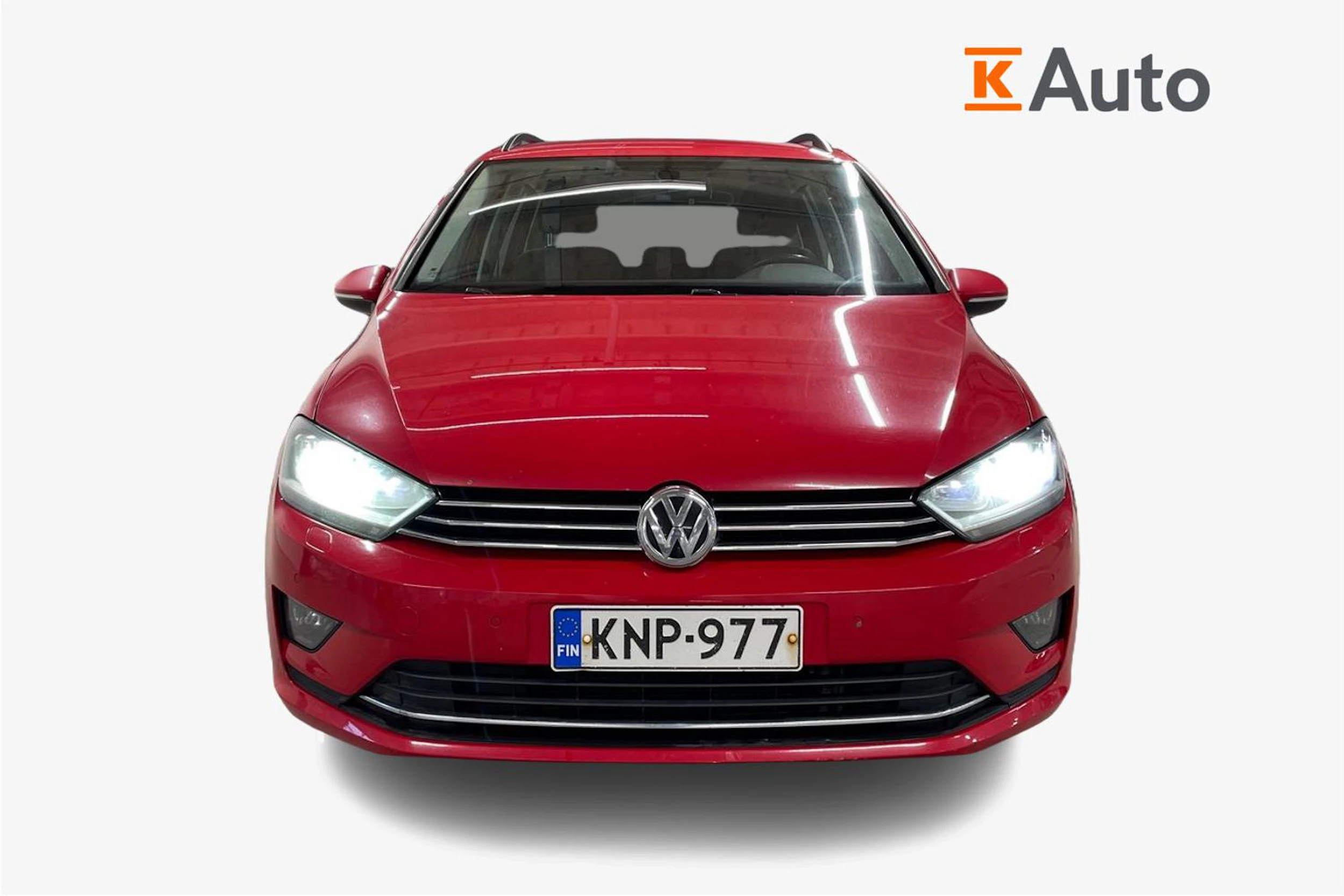 punainen Volkswagen Golf Sportsvan 2016 kuva 4.