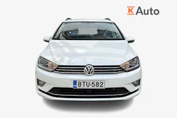 valkoinen Volkswagen Golf Sportsvan 2017 kuva 4.