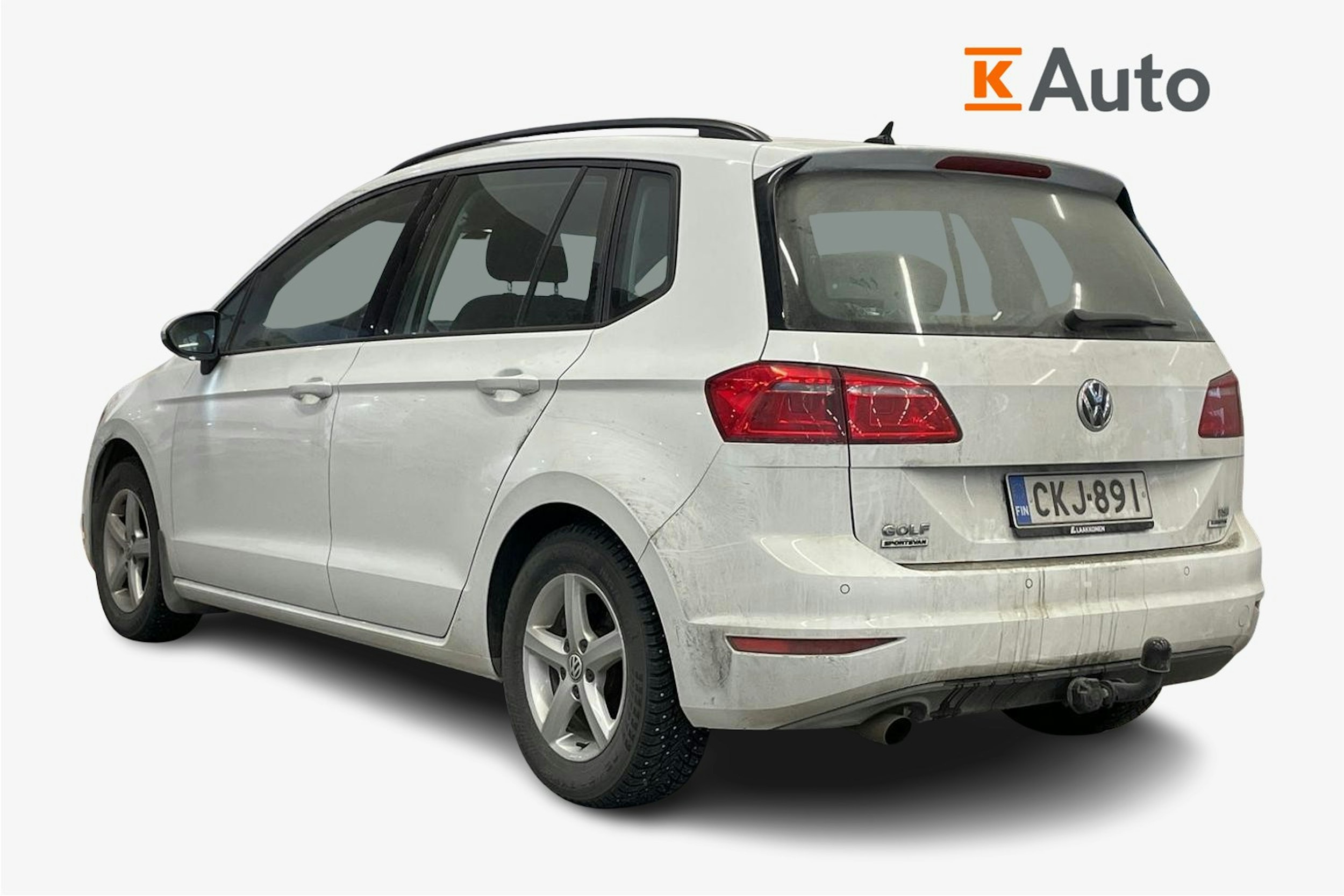 valkoinen Volkswagen Golf Sportsvan 2017 kuva 2.