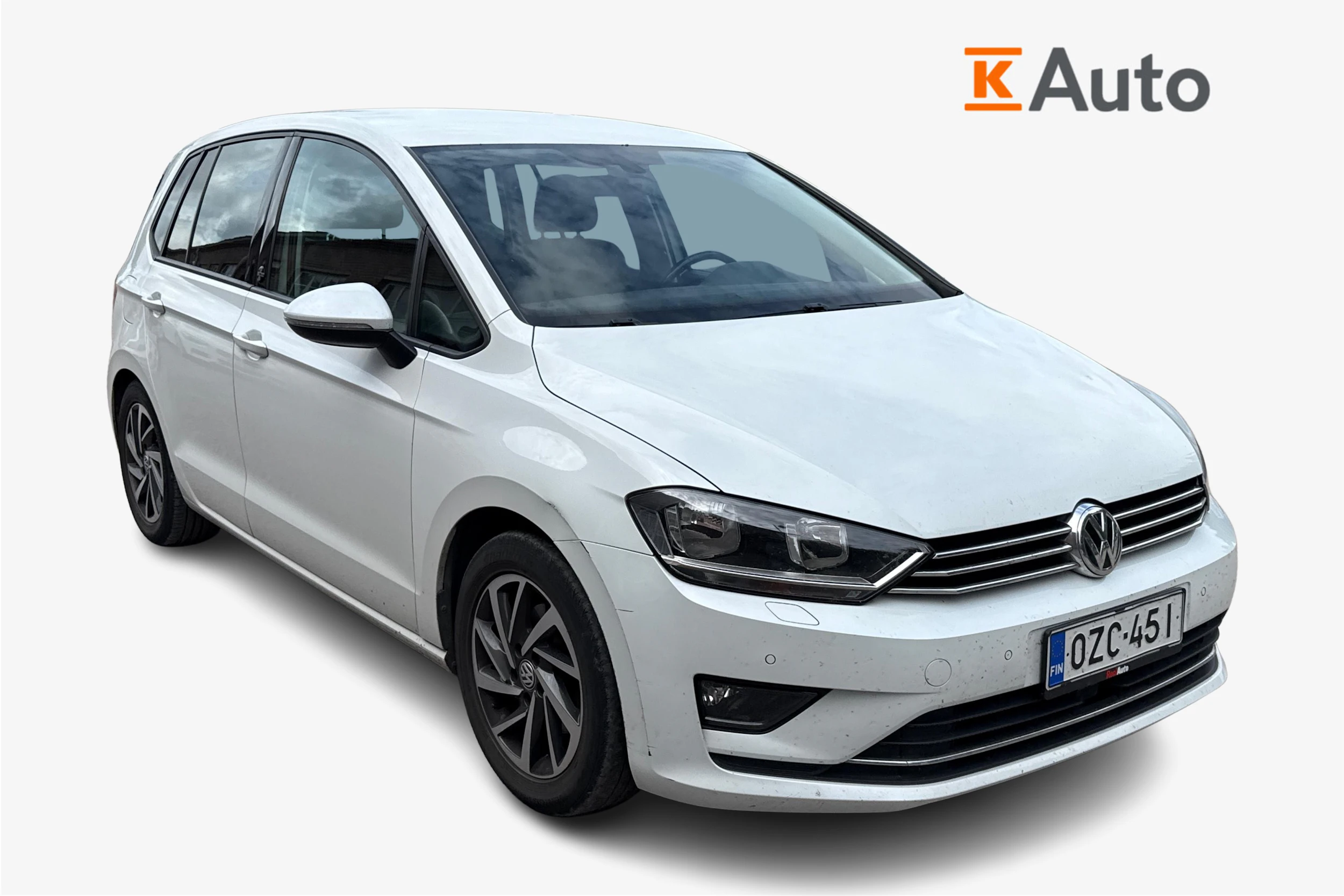 valkoinen Volkswagen Golf Sportsvan 2017 kuva 1.