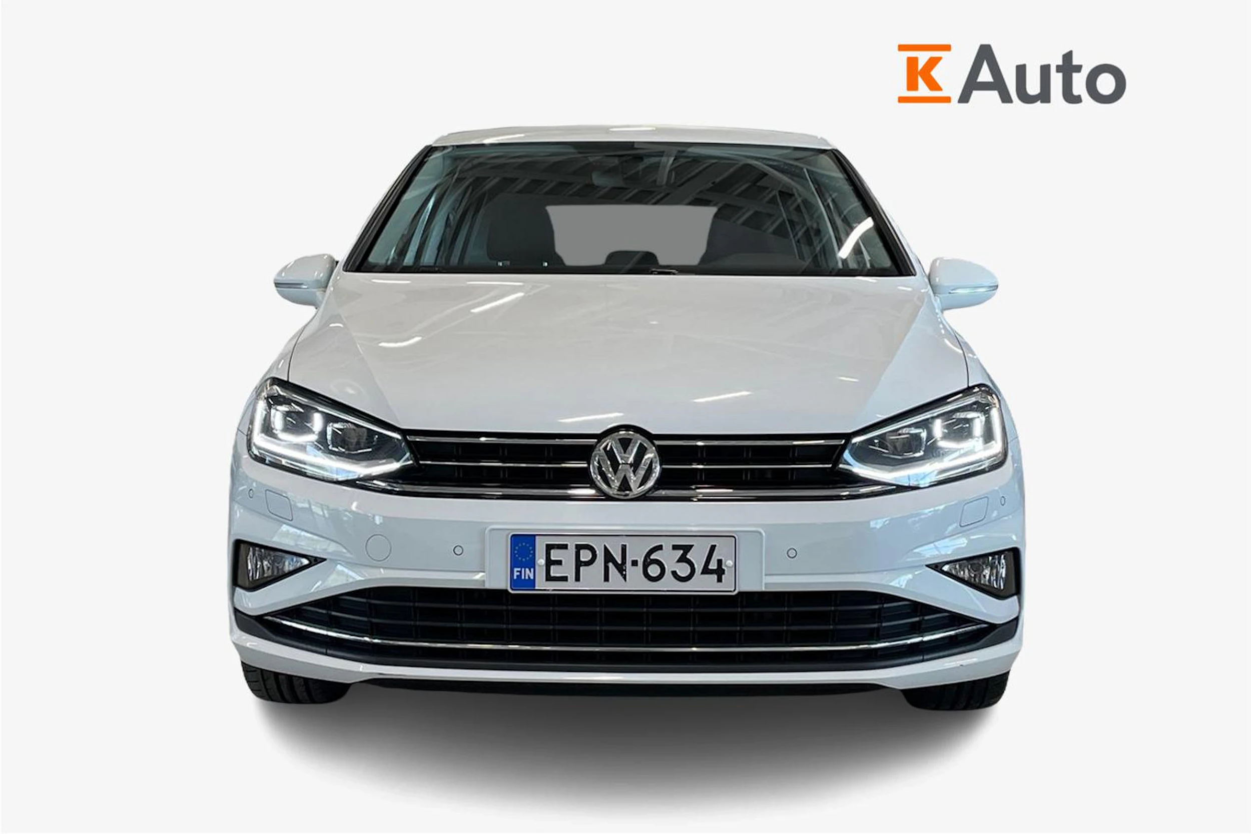 valkoinen Volkswagen Golf Sportsvan 2018 kuva 5.