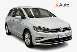 valkoinen Volkswagen Golf Sportsvan 2018 kuva 1.