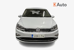 valkoinen Volkswagen Golf Sportsvan 2018 kuva 4.