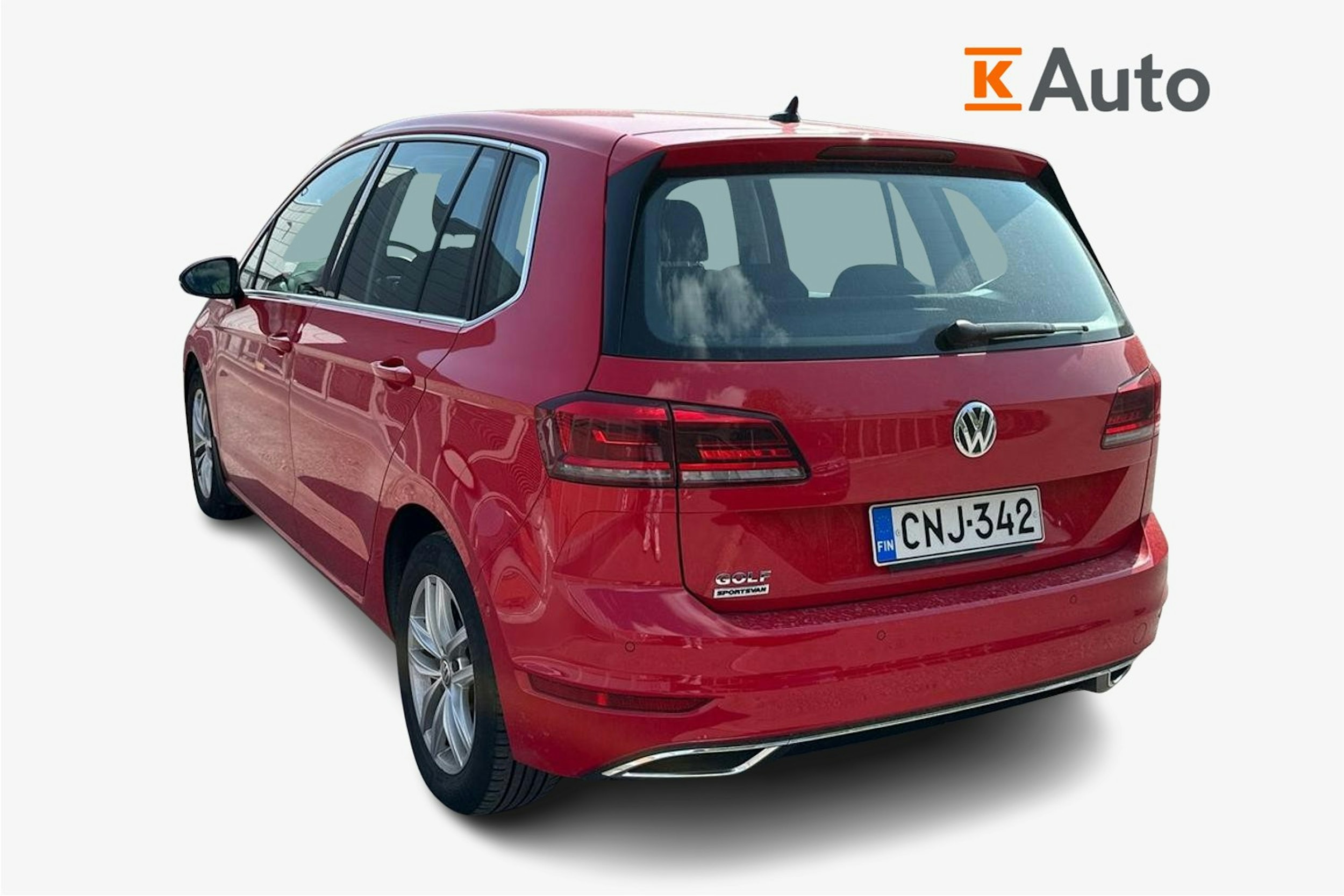 punainen Volkswagen Golf Sportsvan 2019 kuva 2.