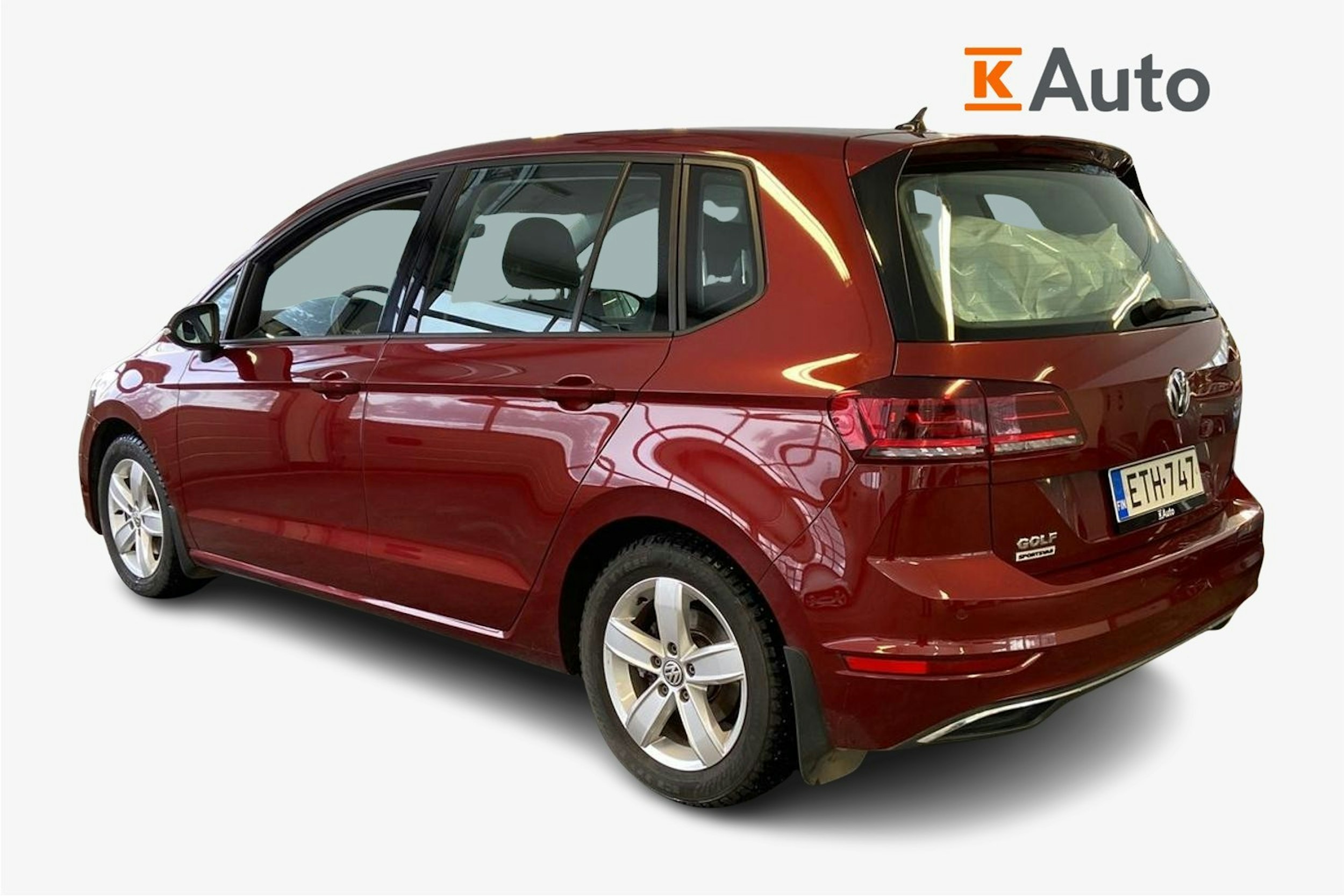 punainen Volkswagen Golf Sportsvan 2020 kuva 2.