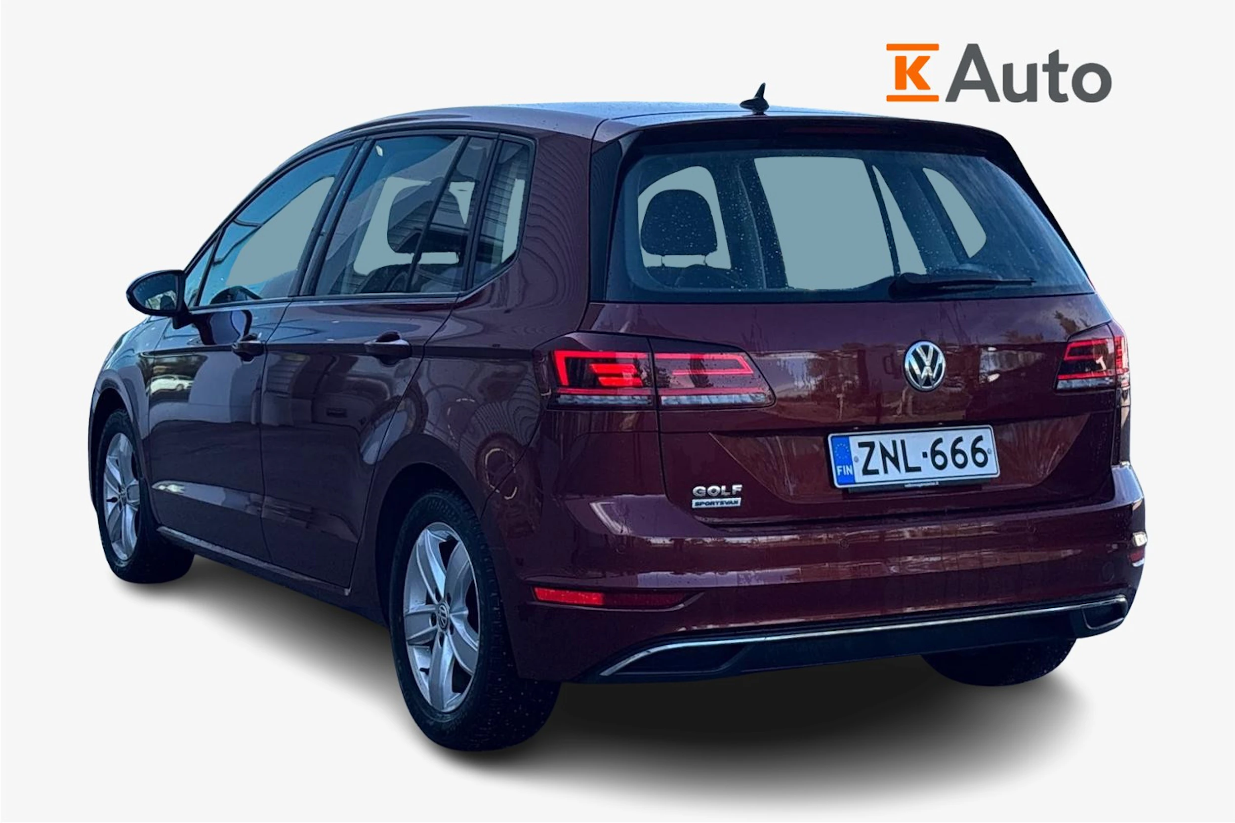 punainen Volkswagen Golf Sportsvan 2020 kuva 2.