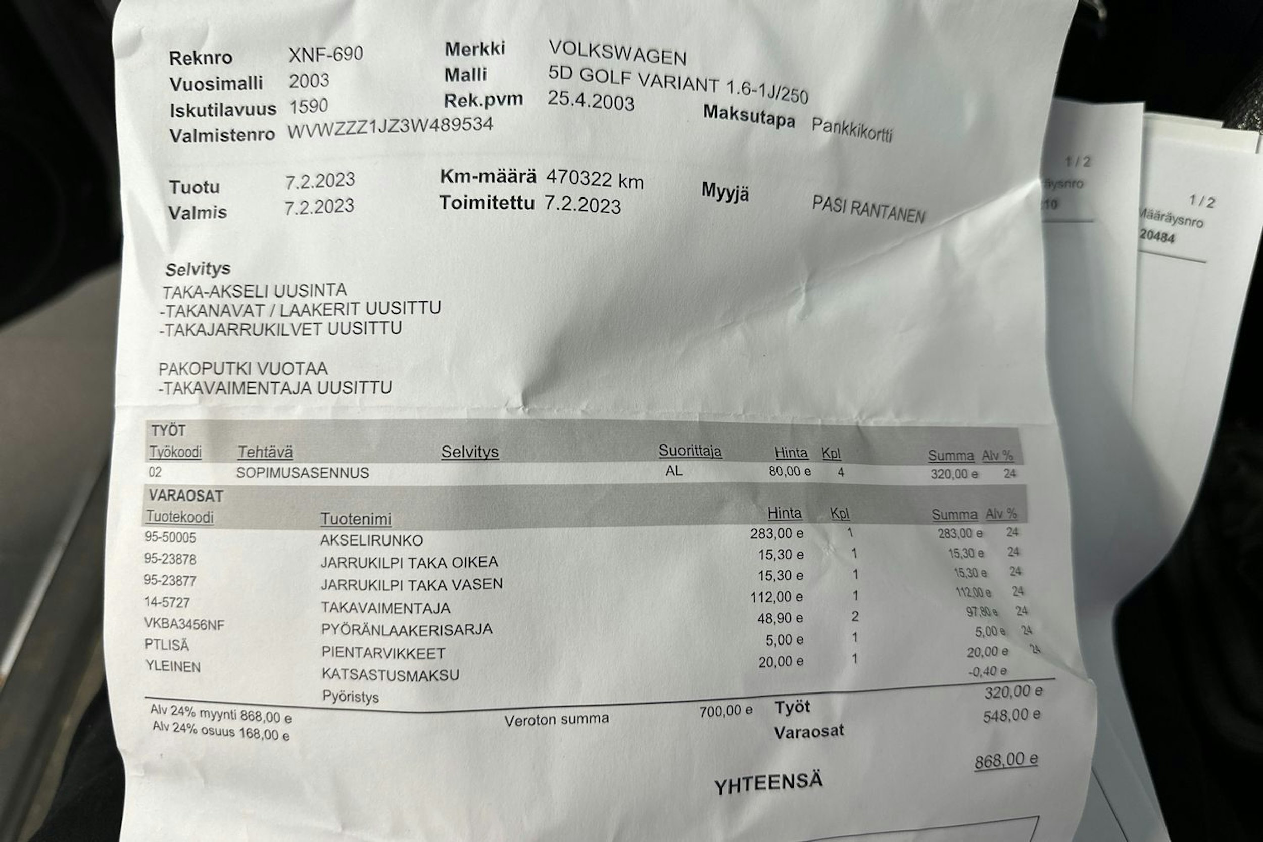 harmaa Volkswagen Golf 2003 kuva 23.