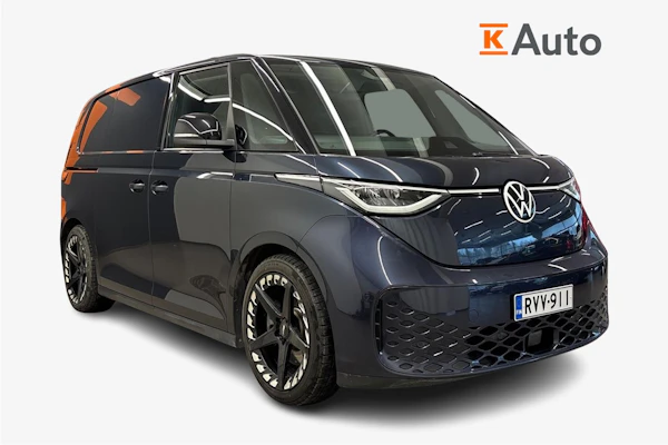 Volkswagen ID. Buzz Cargo 150kW PRO Business 77 kWh | SOH 97 | Merkkihuollettu | Nahkaverhoilu | Vanerointi | Madallettu |