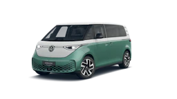 Candy White -valkoinen normaaliväri - Bay Leaf Green -vihreä metalliväri Volkswagen ID. Buzz 2027 kuva 3.