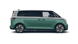 Candy White -valkoinen normaaliväri - Bay Leaf Green -vihreä metalliväri Volkswagen ID. Buzz 2027 kuva 8.