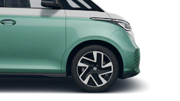 Candy White -valkoinen normaaliväri - Bay Leaf Green -vihreä metalliväri Volkswagen ID. Buzz 2027 kuva 9.