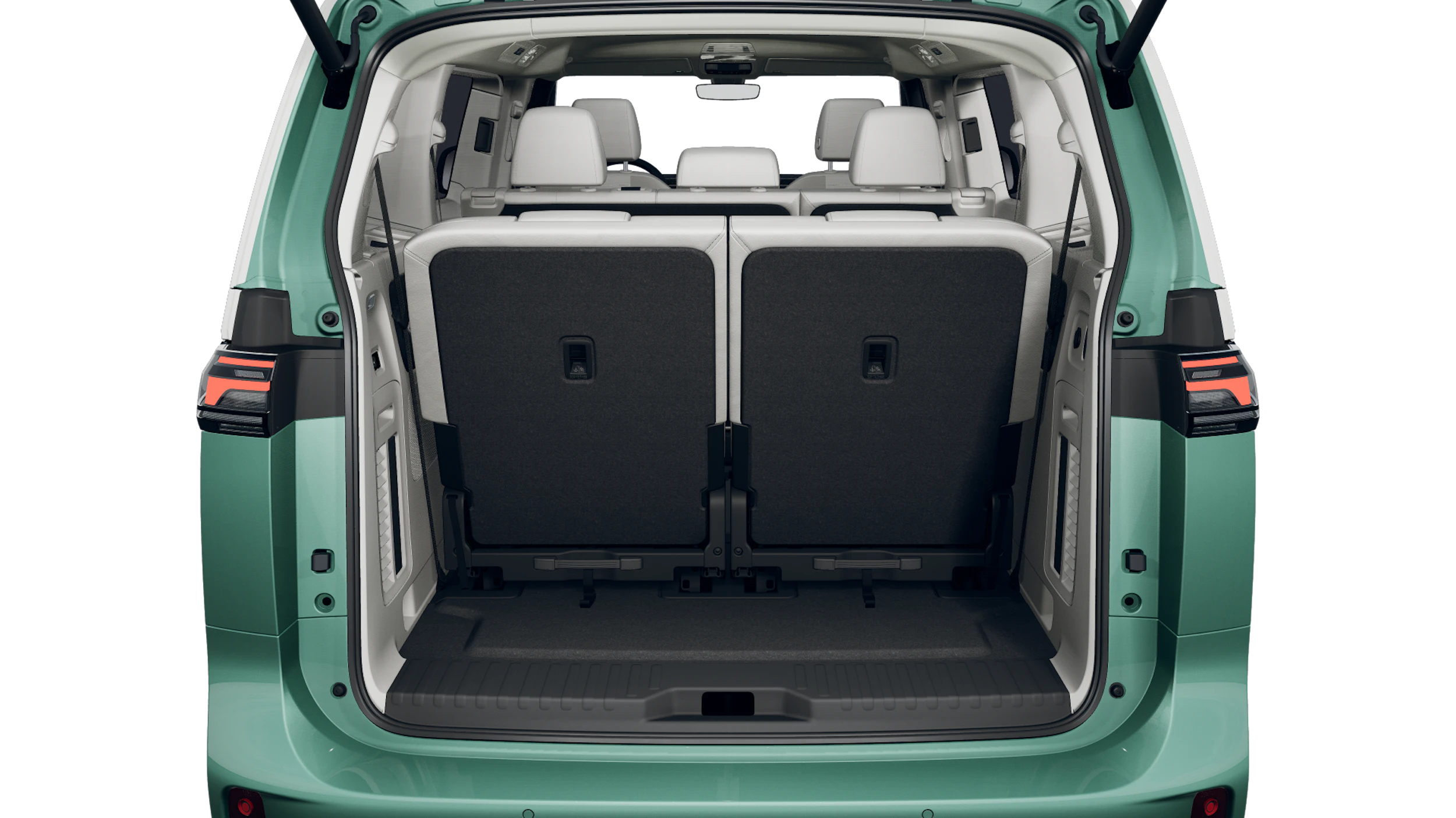 Candy White -valkoinen normaaliväri - Bay Leaf Green -vihreä metalliväri Volkswagen ID. Buzz 2027 kuva 14.
