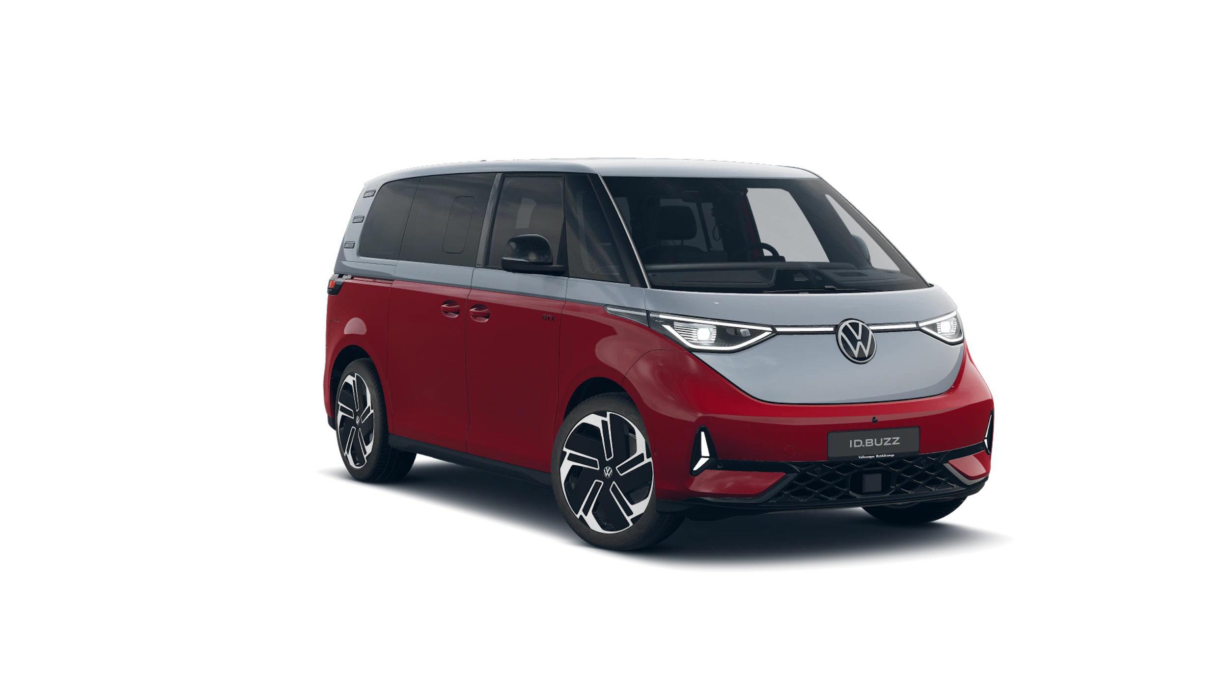 Mono Silver/Cherry Red -kaksivärimaalaus Volkswagen ID. Buzz 2027 kuva 1.