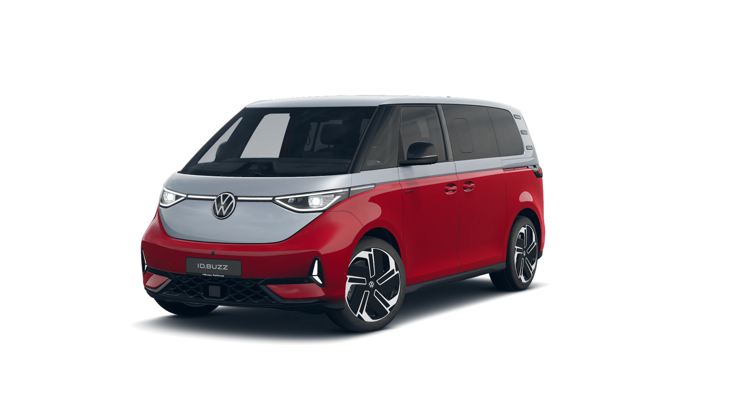 Mono Silver/Cherry Red -kaksivärimaalaus Volkswagen ID. Buzz 2027 kuva 3.